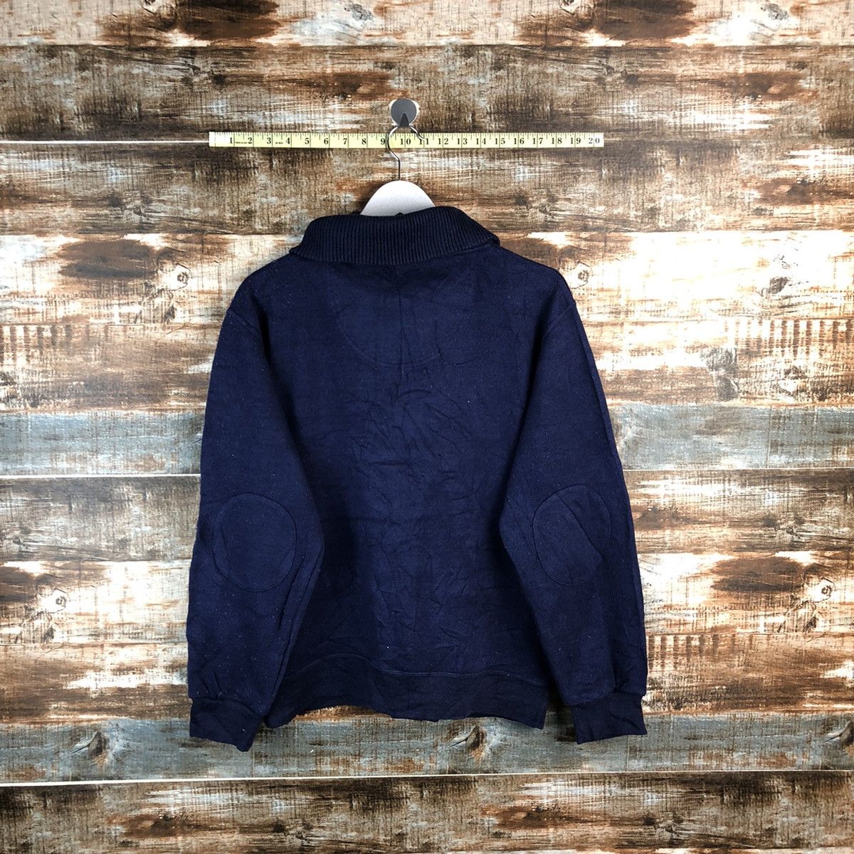 Japanese Brand Top Valu Dark Blue Cardigan Knitwear #A1935 Size US M / EU 48-50 / 2 - 13 Thumbnail