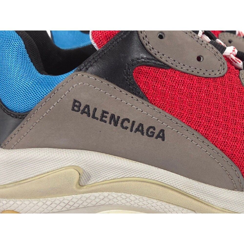 Balenciaga Balenciaga Triple S Sneakers US 8 EU 41 Mens Blue Red Gray Size US 8 / EU 41 - 6 Thumbnail