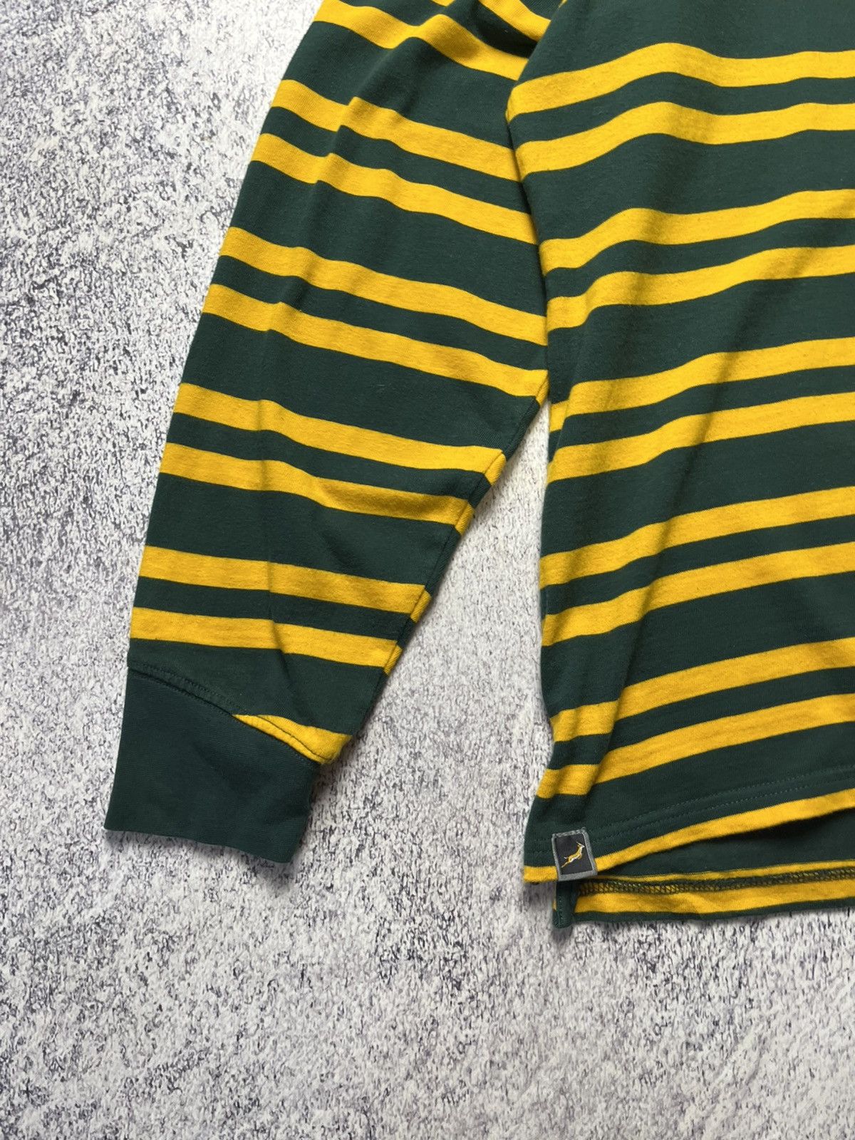 Asics South Africa Rugby Asics Jersey Cotton Long Sleeve Shirt Size US XXL / EU 58 / 5 - 10 Thumbnail