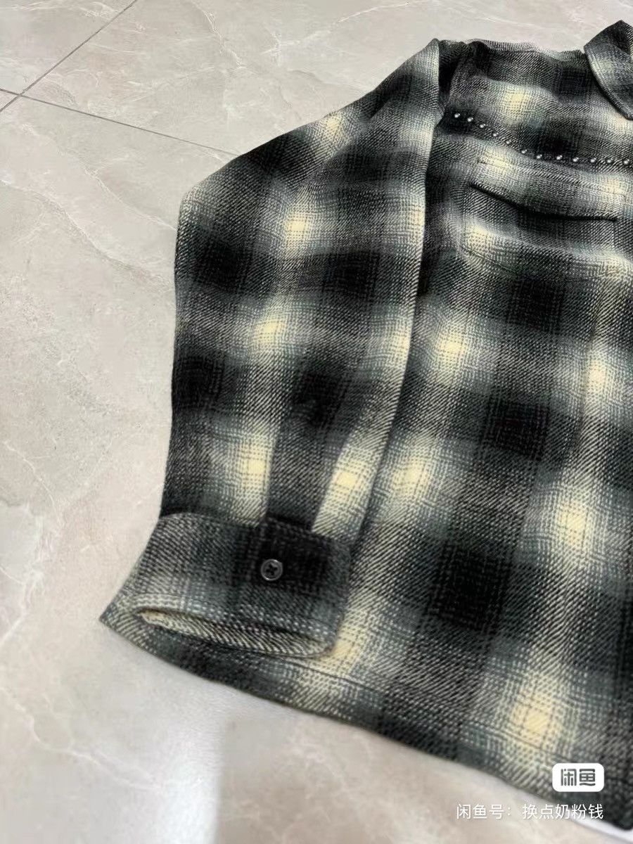 Supreme Supreme FW25 FW25 Studded Shadow Plaid Zip Up Shirt jacket Size US L / EU 52-54 / 3 - 2 Thumbnail