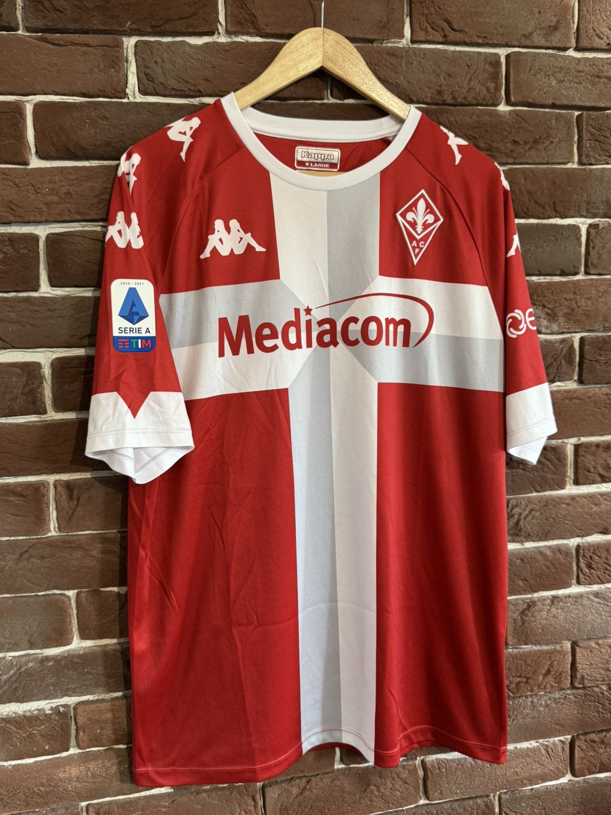 Kappa Rare 2020/2021 KAPPA FIORENTINA Serie A Football JERSEY XL Size US XL / EU 56 / 4 - 5 Thumbnail
