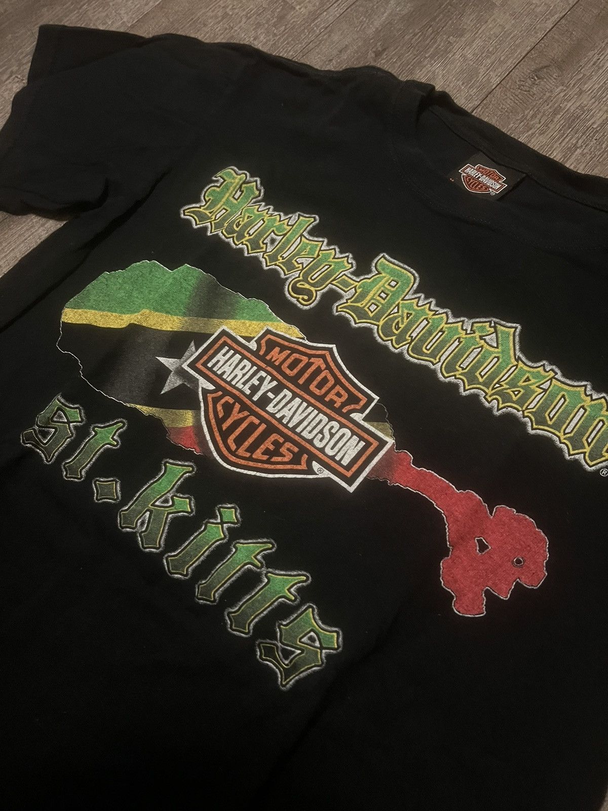 Harley Davidson Vintage Harley Davidson Caribbean St Kitts Shirt size Medium Size US M / EU 48-50 / 2 - 2 Thumbnail