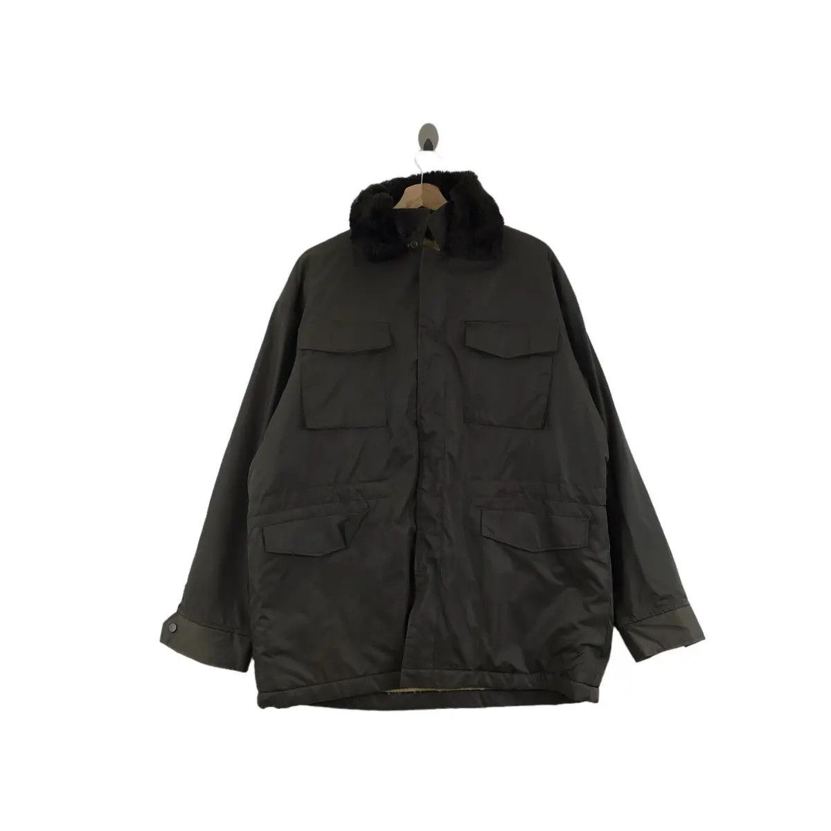 Vintage Vintage 80’ JAPAN WINTER SHEARLING Windbreaker Jacket Size US XL / EU 56 / 4 - 1 Thumbnail