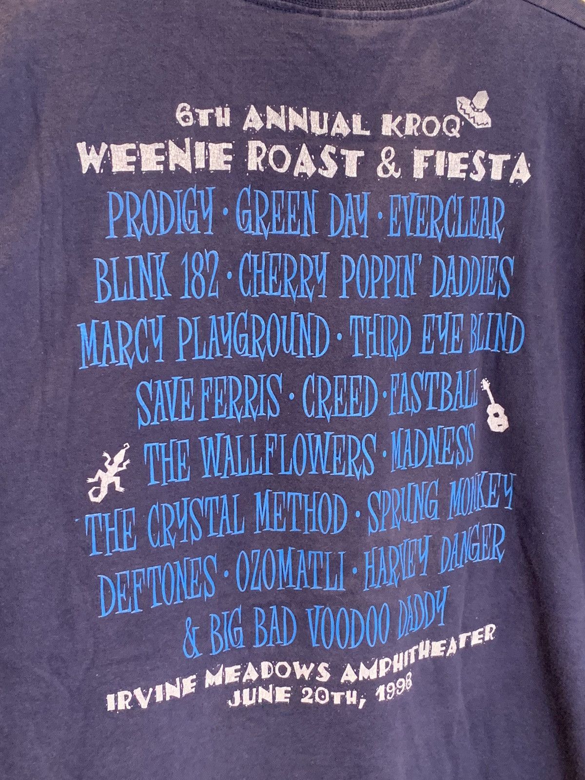 Band Tees × Vintage RARE Vintage 1998 KROQ Weenie Roast Fiesta Concert Shirt XL Size US XL / EU 56 / 4 - 4 Thumbnail