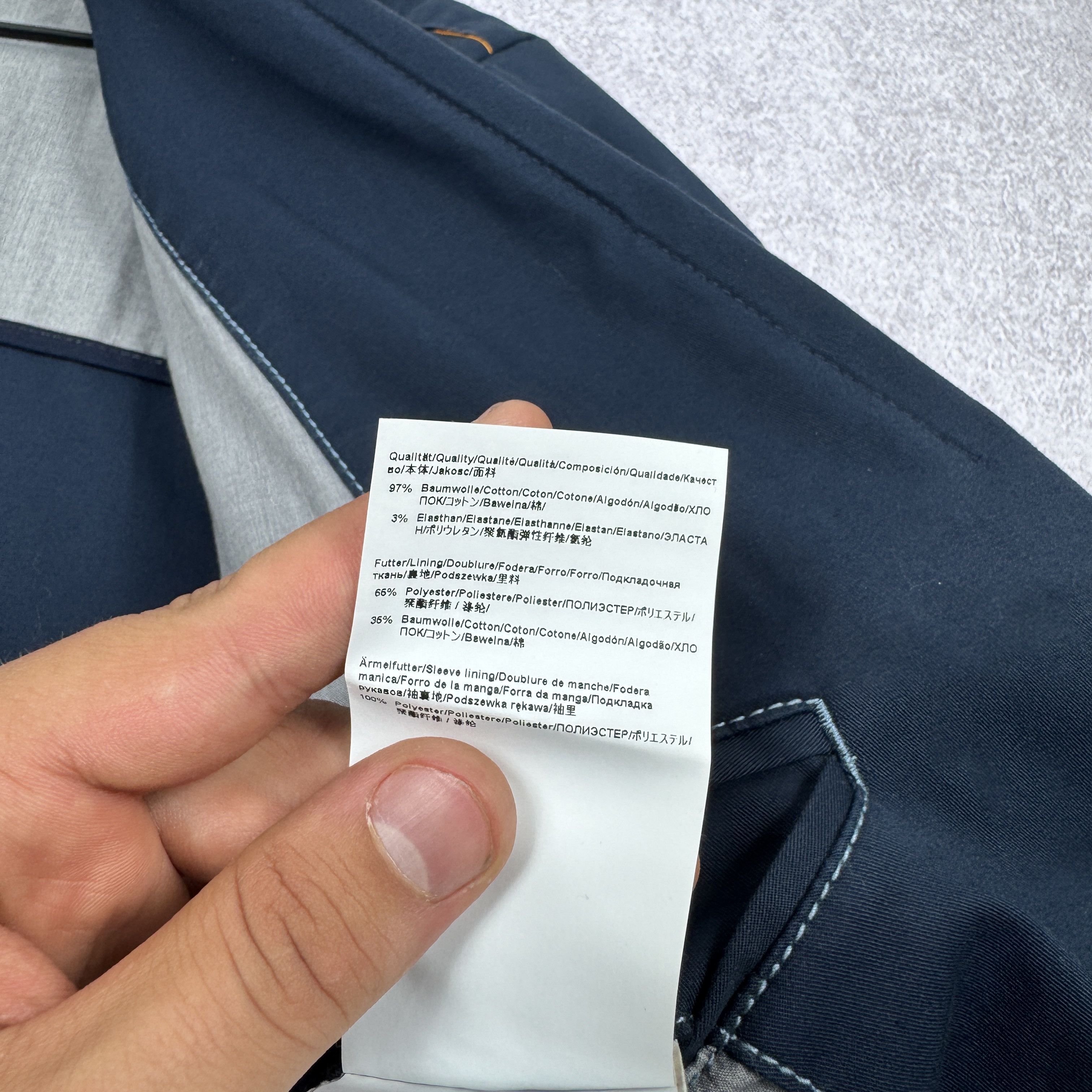 Hugo Boss Men`s HUGO BOSS BENESTRECH-W BLUE SLIM FIT BLAZER SIZE 52/42 Size 42R - 10 Thumbnail