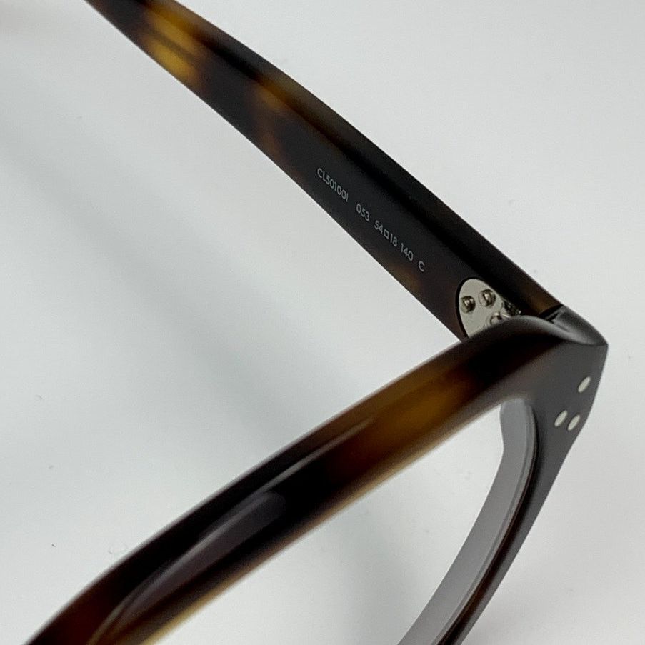 Celine NEW Celine CL50100I 54053 Geometric Shiny Havana Authentic Size ONE SIZE - 7 Thumbnail