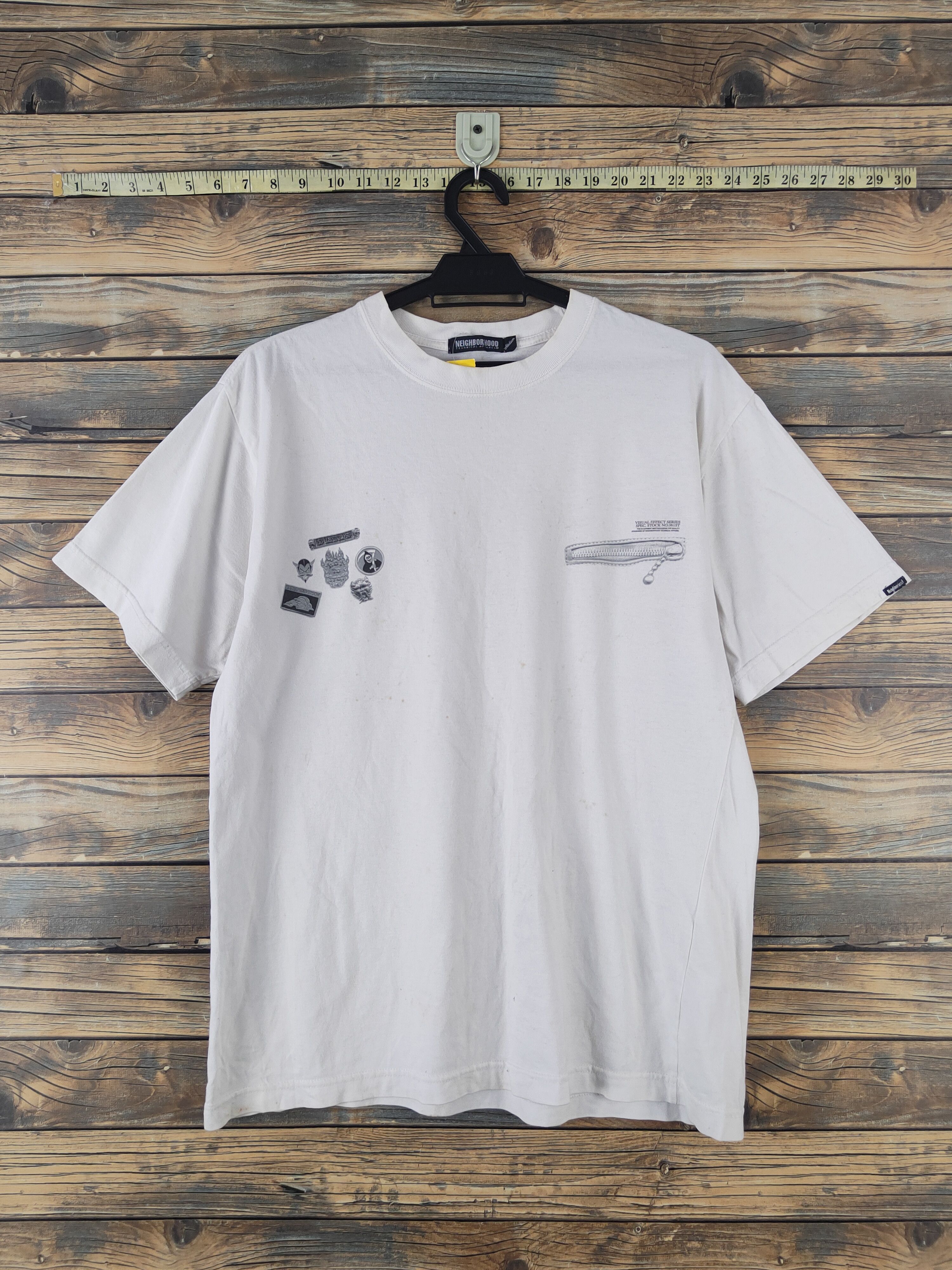 Neighborhood DL Neighborhood White Short Sleeve T-shirt #2055 Size US M / EU 48-50 / 2 - 1 Thumbnail