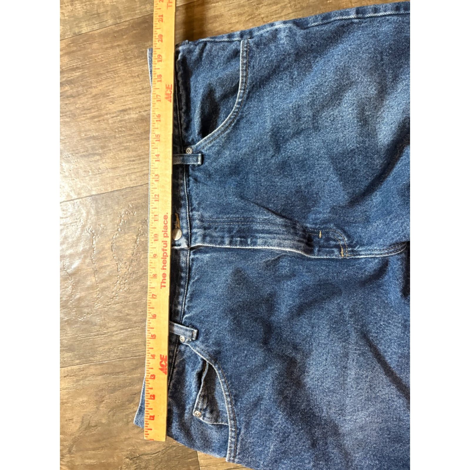 Wrangler VINTAGE Wrangler Jeans Mens 40 x 30 Relaxed Fit Blue Denim 100% Cotton Western Dad Mens Jeans Regular 30 In Inseam Blue Straight Denim Wrangler Size US 40 / EU 56 - 3 Thumbnail