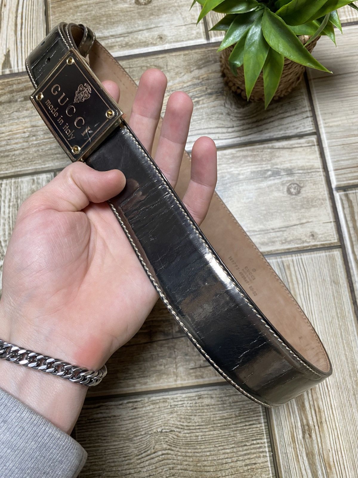 Gucci Gucci belt leather vintage 2000x Size ONE SIZE - 5 Thumbnail