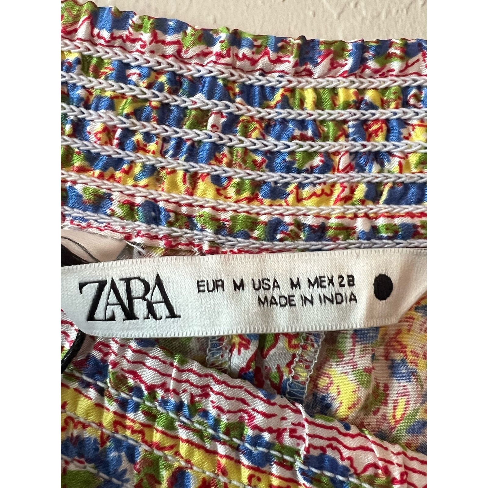 Zara Zara Flowy Floral Joggers Pants Size 30" / US 8 / IT 44 - 7 Thumbnail