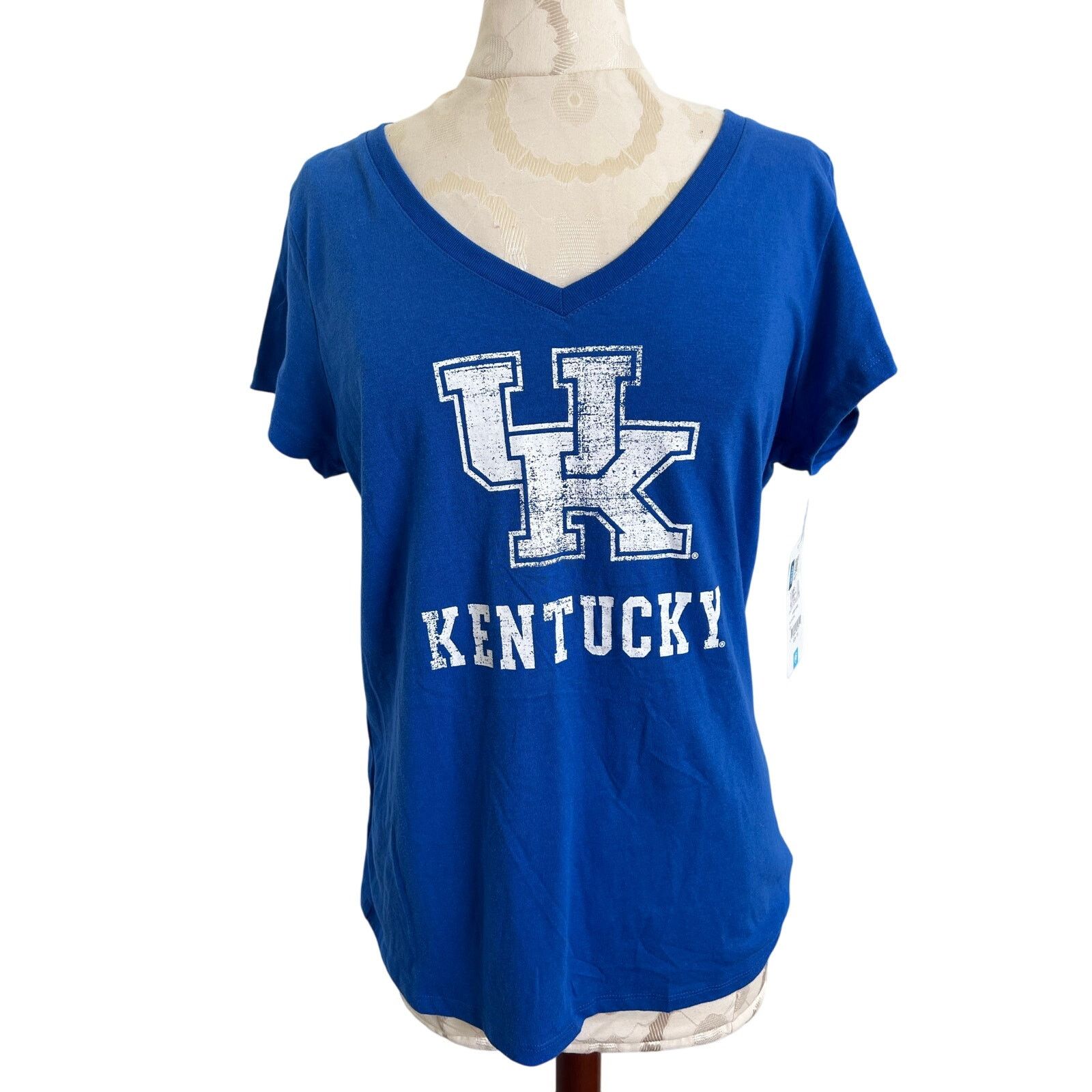 Top Of The World Top of the World Short Sleeve UK V-Neck T-Shirt NWT Large Size L / US 10 / IT 46 - 1 Thumbnail