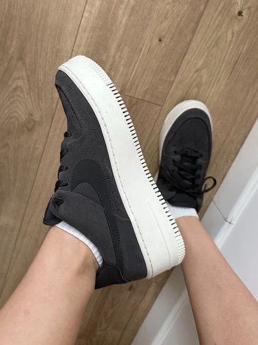 Nike Nike Air Force 1 Sage Low Night Women's Gray Suede Shoes Size US 8 / EU 41 - 5 Thumbnail