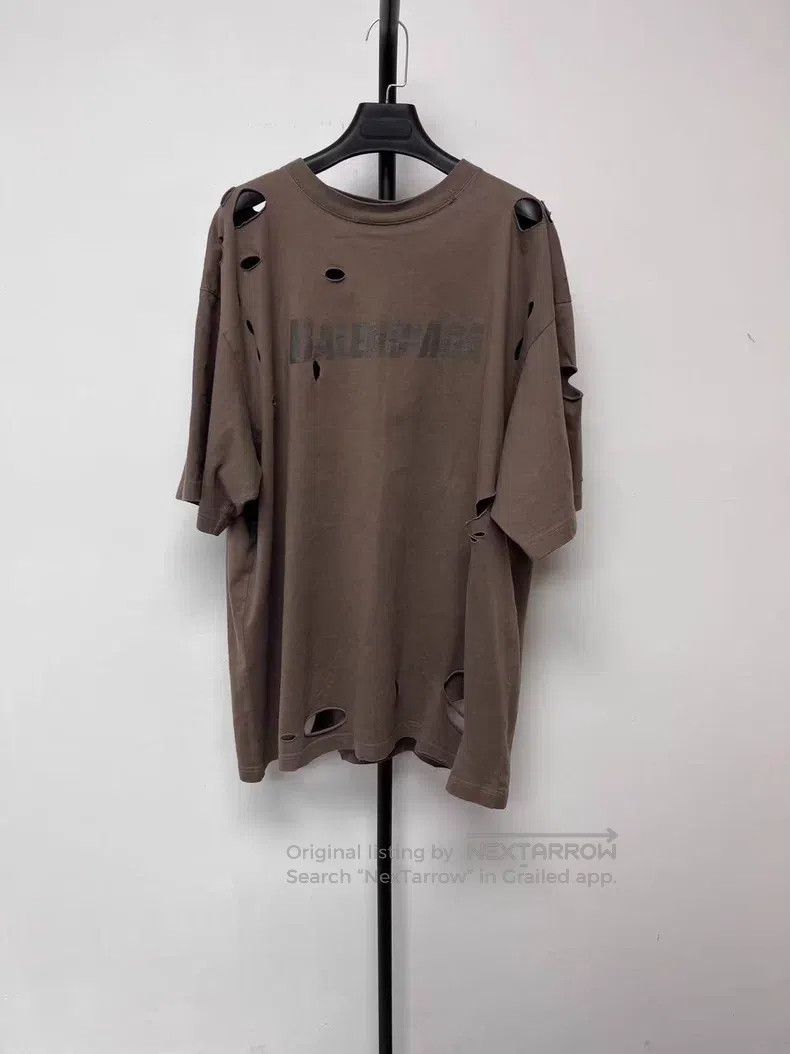 Balenciaga Balenciaga Solid Color Logo Printed Short Sleeve T-Shirt Size L / US 10 / IT 46 - 1 Thumbnail