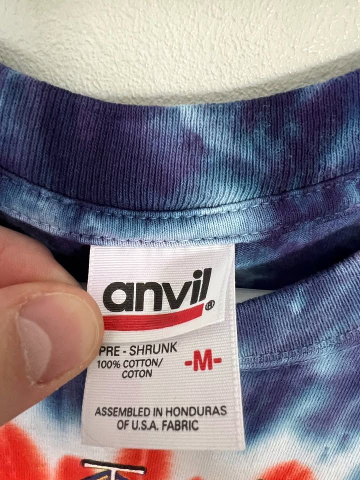 Anvil Vintage Santana "Shaman" Tie-Dye Tour T-Shirt Size US M / EU 48-50 / 2 - 2 Thumbnail