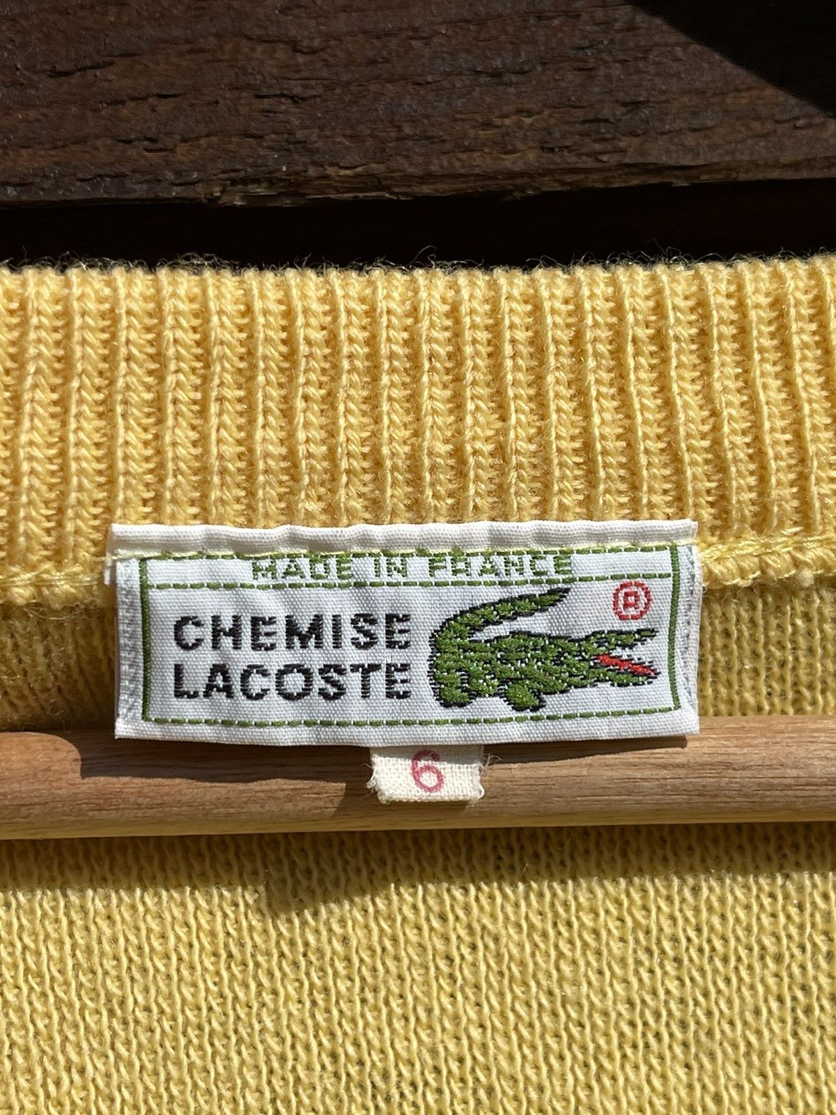 Lacoste × Vintage 90’s Lacoste vintage yellow wool vest made in France Size US XL / EU 56 / 4 - 8 Thumbnail