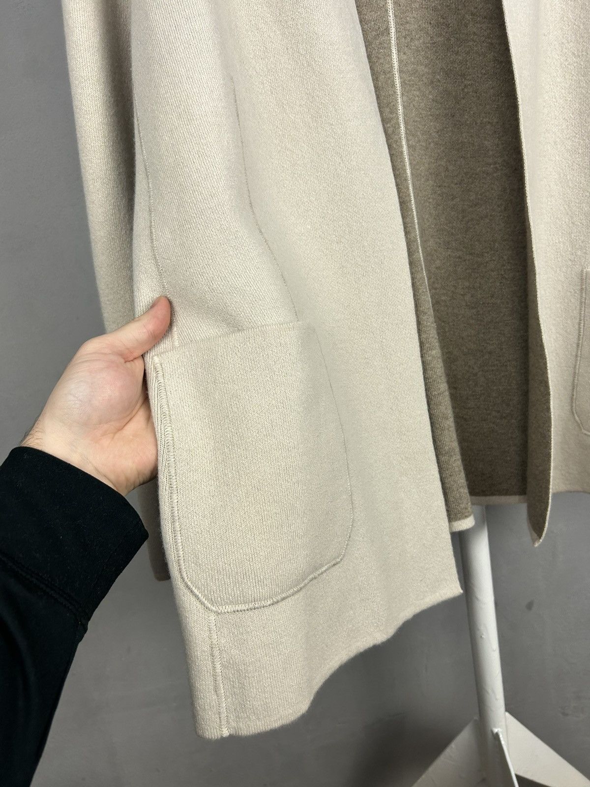 Max Mara Max Mara Studio Virgin Wool Open Front Cardigan Size XL / US 12-14 / IT 48-50 - 8 Thumbnail