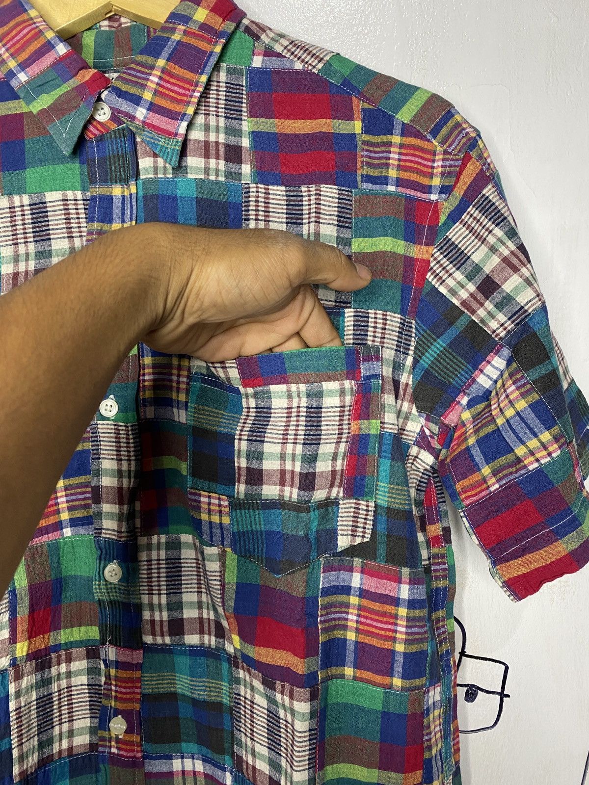 Comme des Garcons Homme Plus issey miyake patchwork shirt Size US M / EU 48-50 / 2 - 3 Thumbnail
