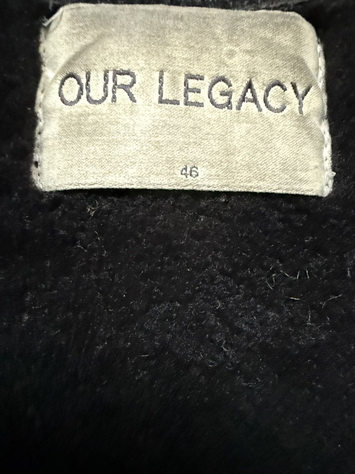 Our Legacy A/W14 Black Sherling Lined Leather Suede Vest Size US S / EU 44-46 / 1 - 3 Thumbnail