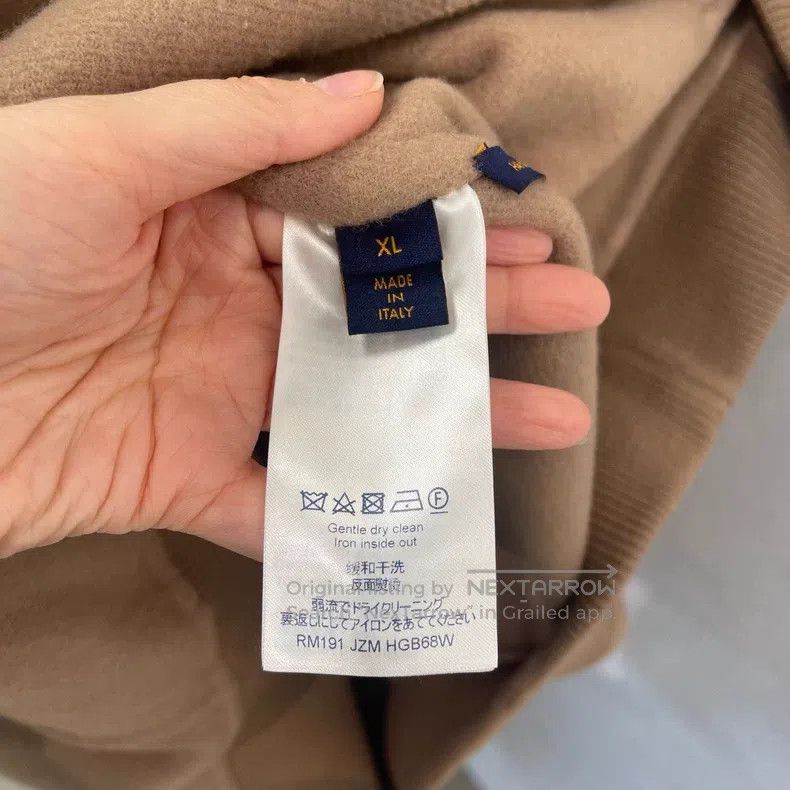 Louis Vuitton Louis Vuitton Khaki cashmere hooded sweatshirt Size US XL / EU 56 / 4 - 5 Thumbnail