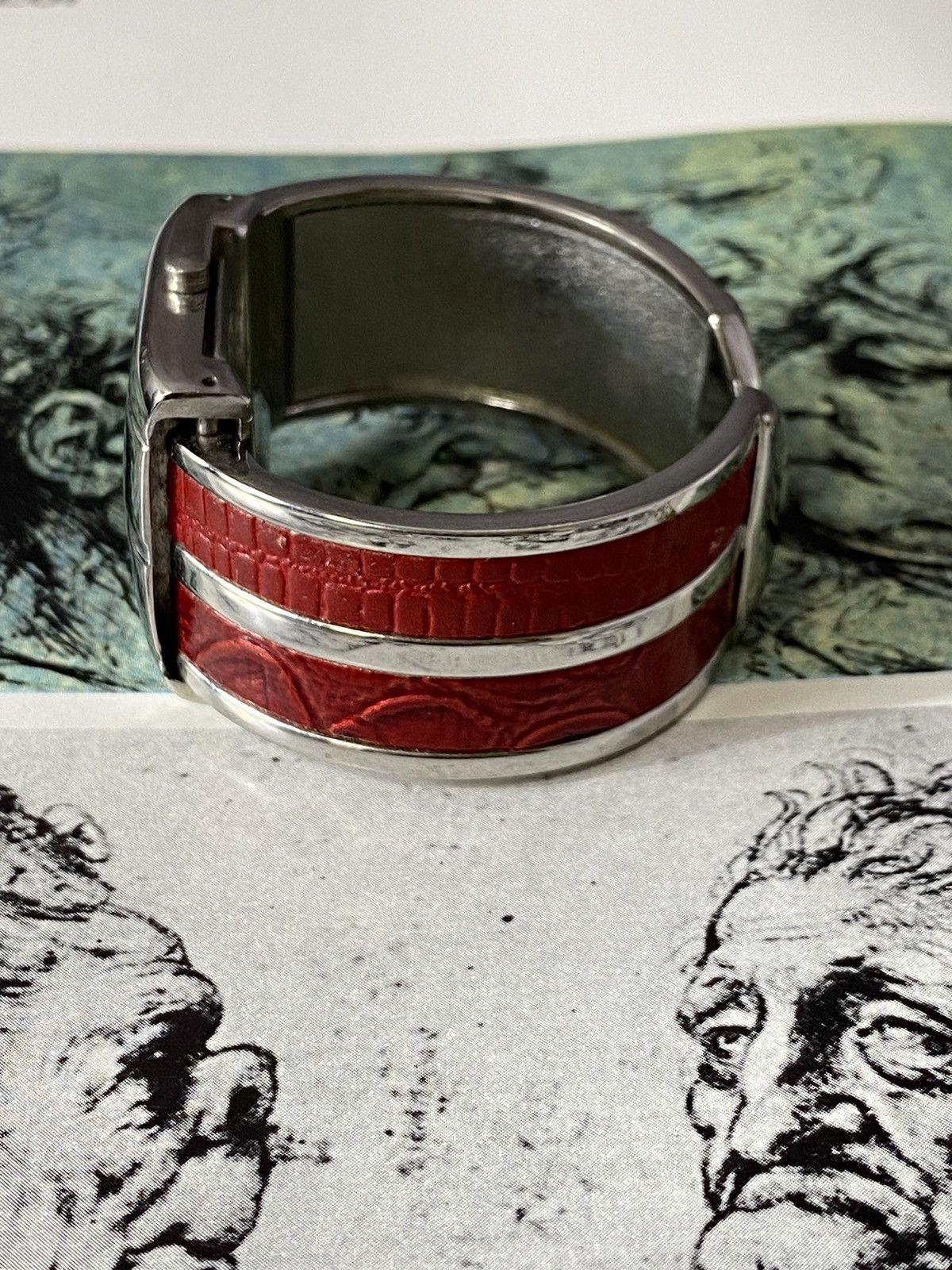 Jewelry Rare Retro Vintage Denacci Watch - Red Strap! Size ONE SIZE - 10 Thumbnail