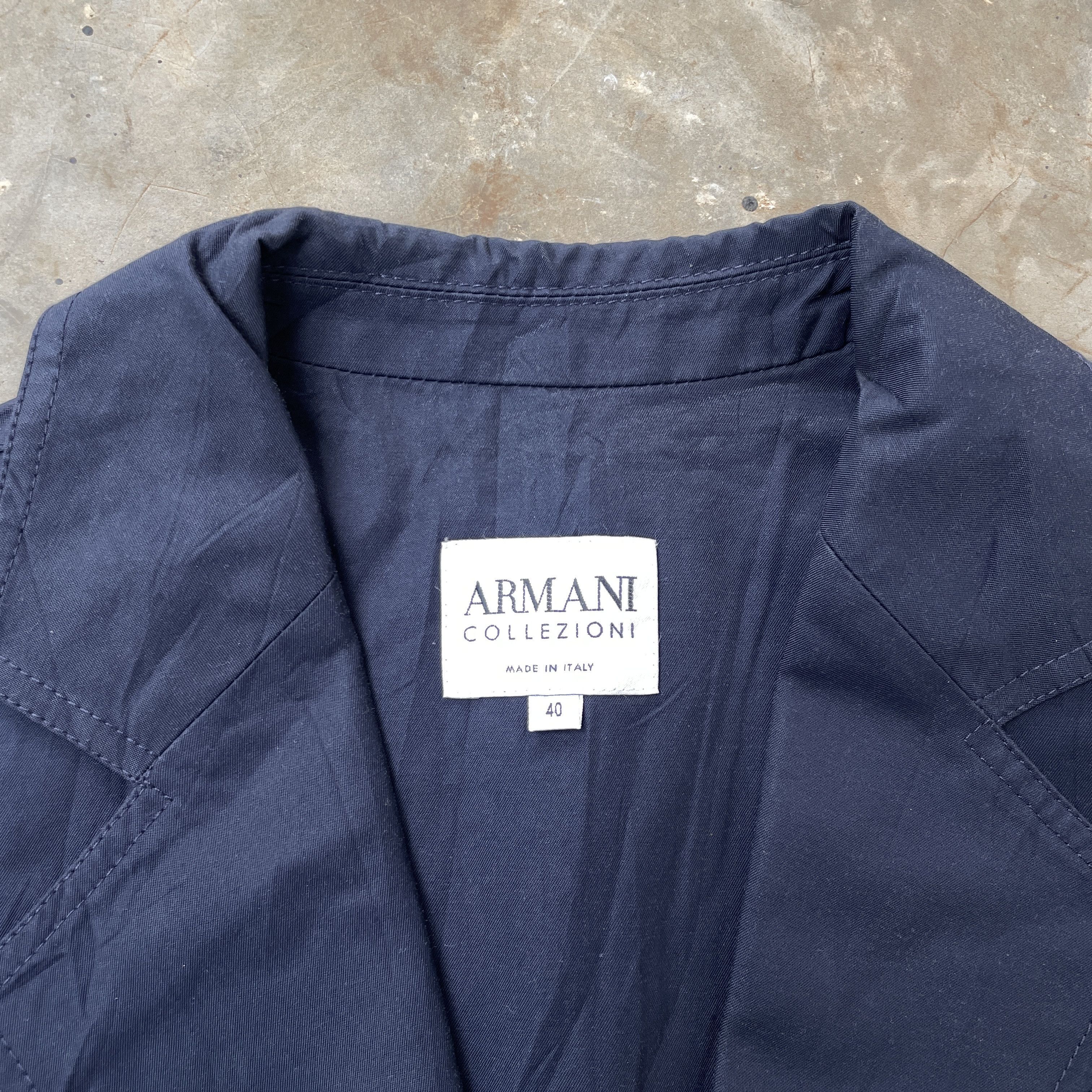 Armani Collezioni Vintage Armani Collezioni Blazer Tailored Suit Jacket Size M / US 6-8 / IT 42-44 - 3 Thumbnail