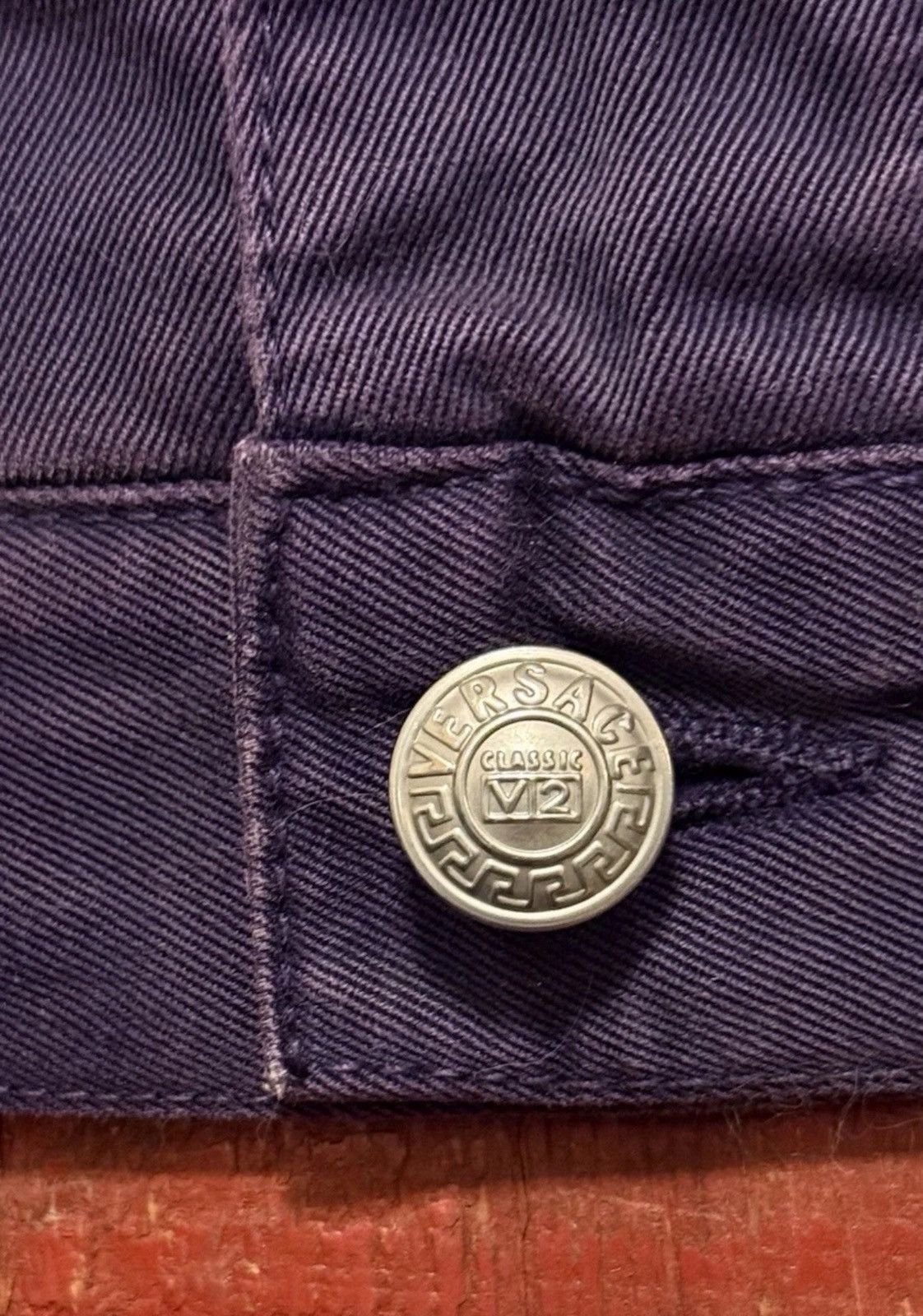 Other Versace V2, Purple Rayon Trucker Jacket, XXL 9/10 Size US XXL / EU 58 / 5 - 12 Thumbnail
