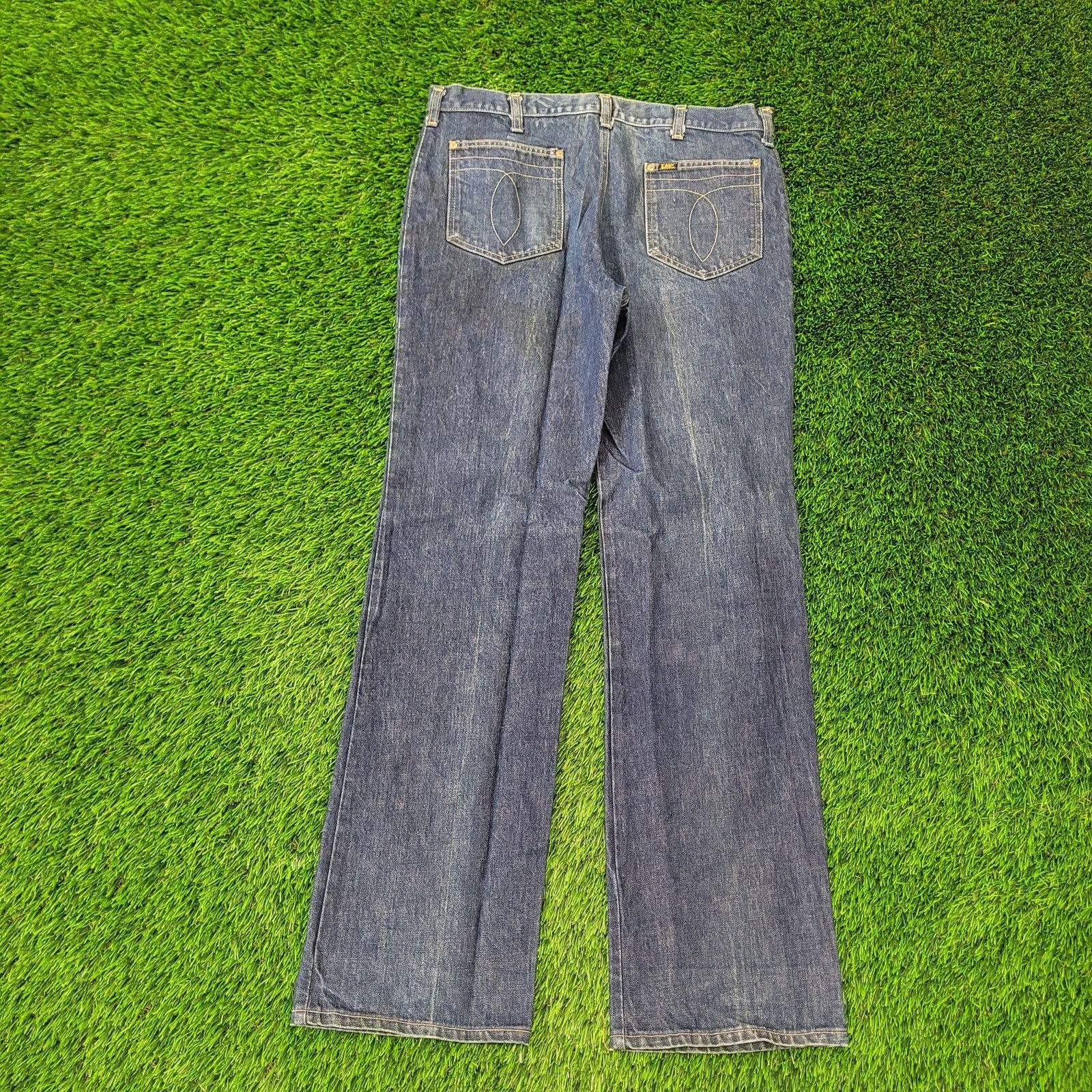 Lee Vintage 60s LEE Bootcut Jeans 36x34 Creased TALON Dark-Wash Size US 36 / EU 52 - 2 Thumbnail