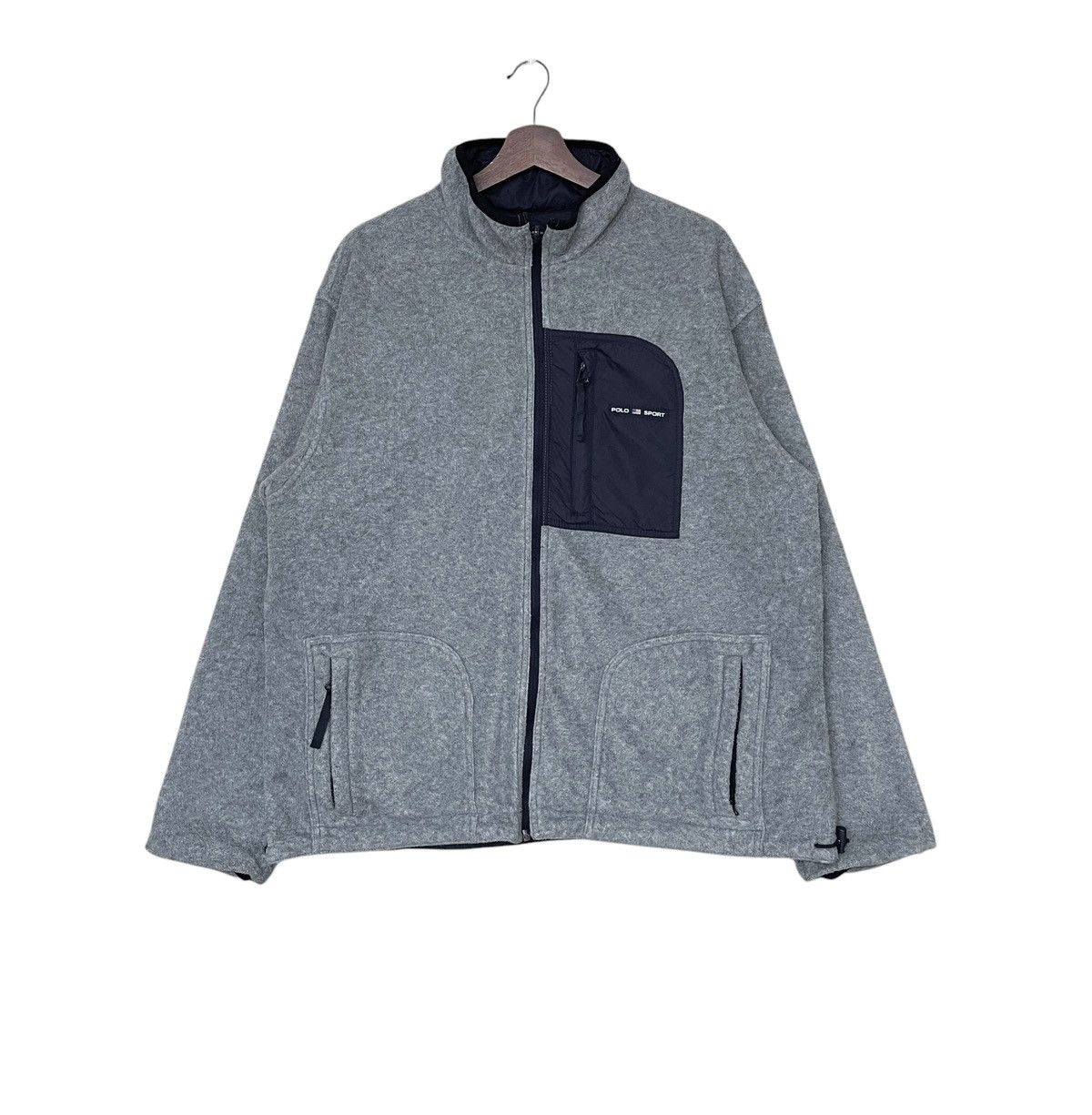 Polo Ralph Lauren Vintage Brand Polo Sport RL Reversible Fleece Jacket 1990s Size US L / EU 52-54 / 3 - 1 Thumbnail