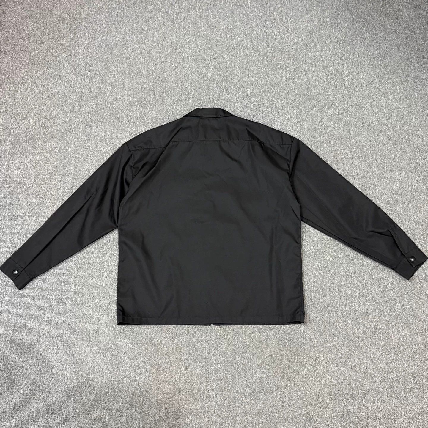 Prada Prada 25 New Recycled Nylon Black Logo L Jacket 99 Size US L / EU 52-54 / 3 - 2 Thumbnail
