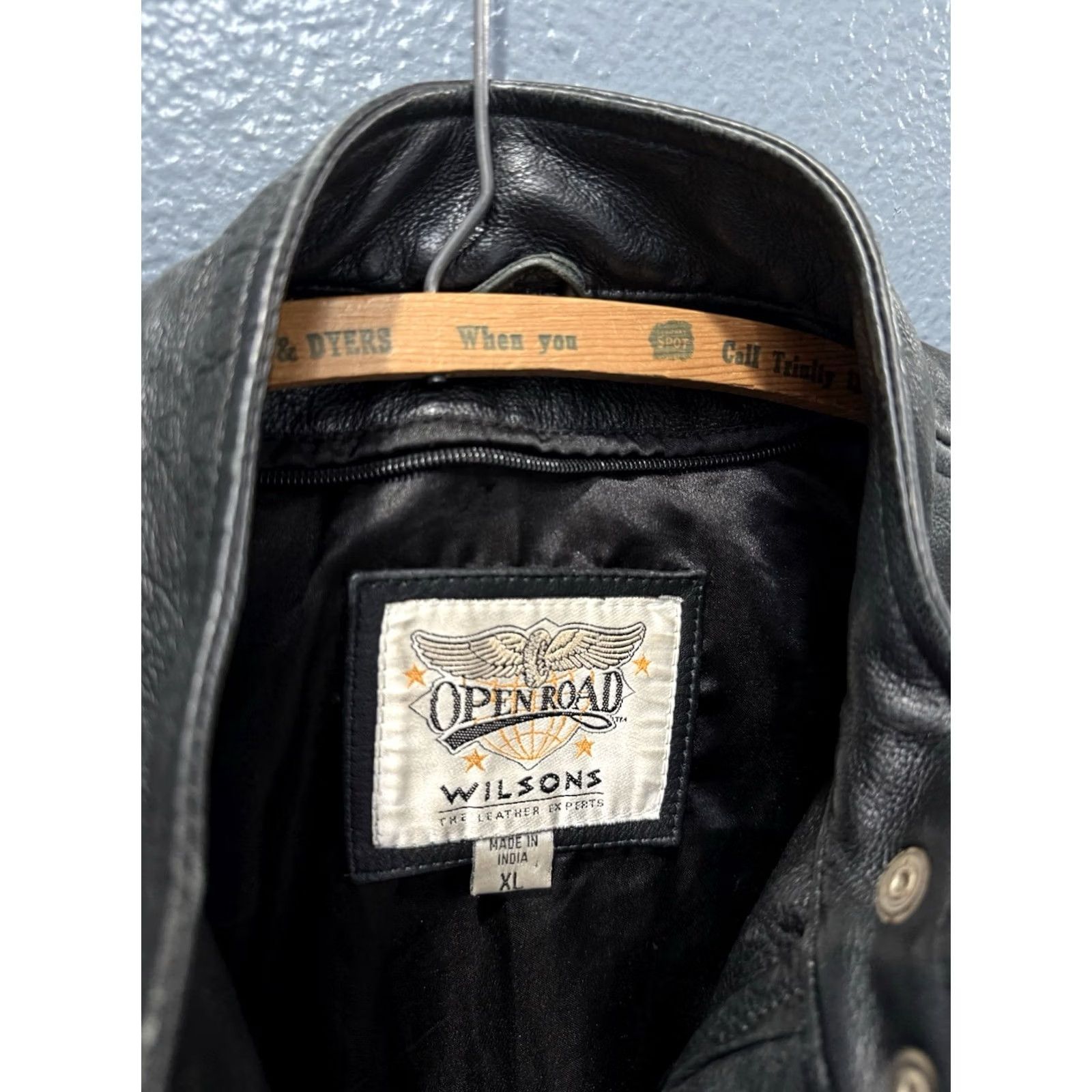 Wilson VINTAGE Wilson Jacket Biker Leather Black 90s XL Men Motorcycle Size US XL / EU 56 / 4 - 2 Thumbnail