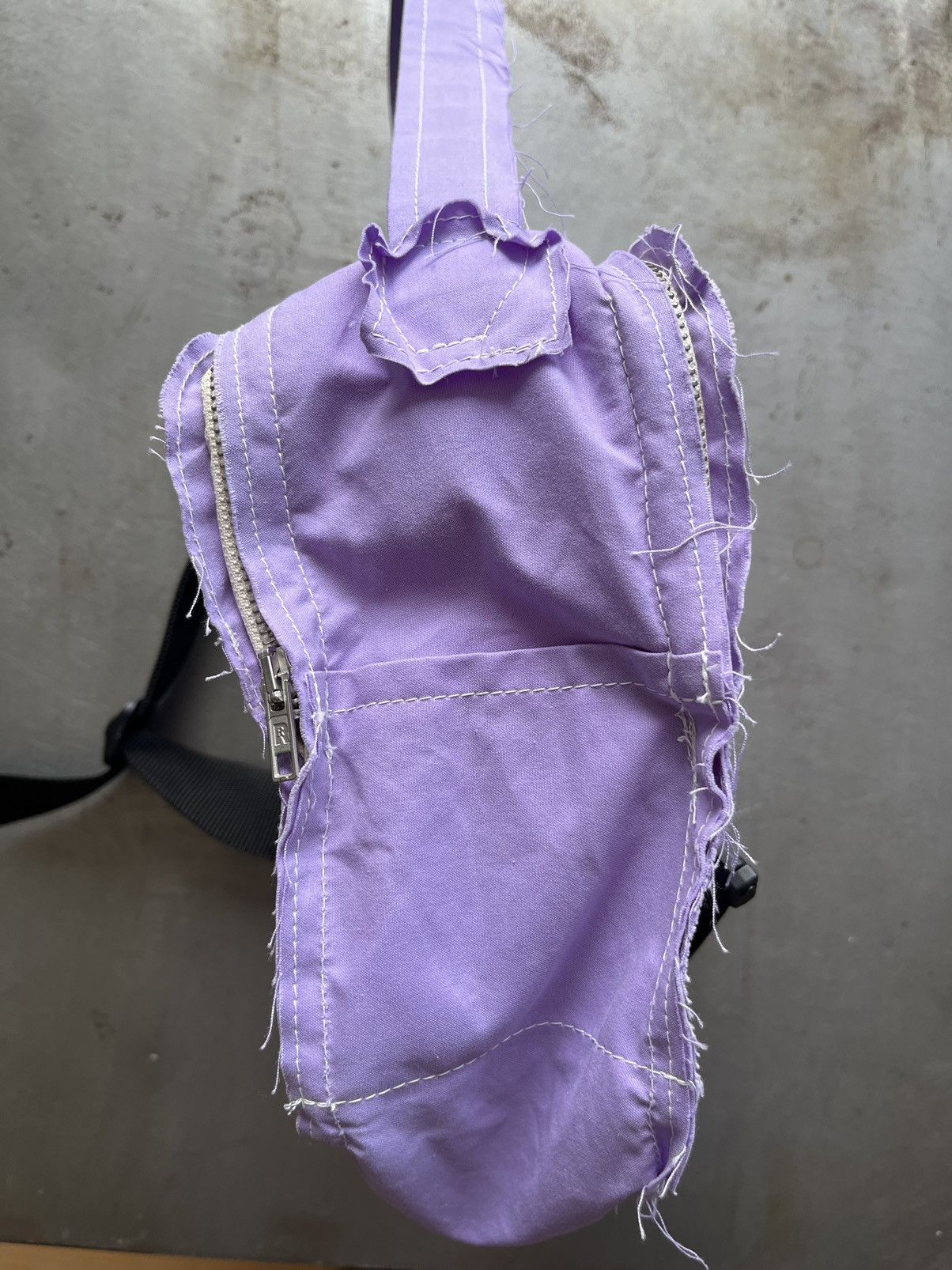 Camiel Fortgens Camiel Fortgens Waxed cotton lilac handbag Size ONE SIZE - 9 Thumbnail