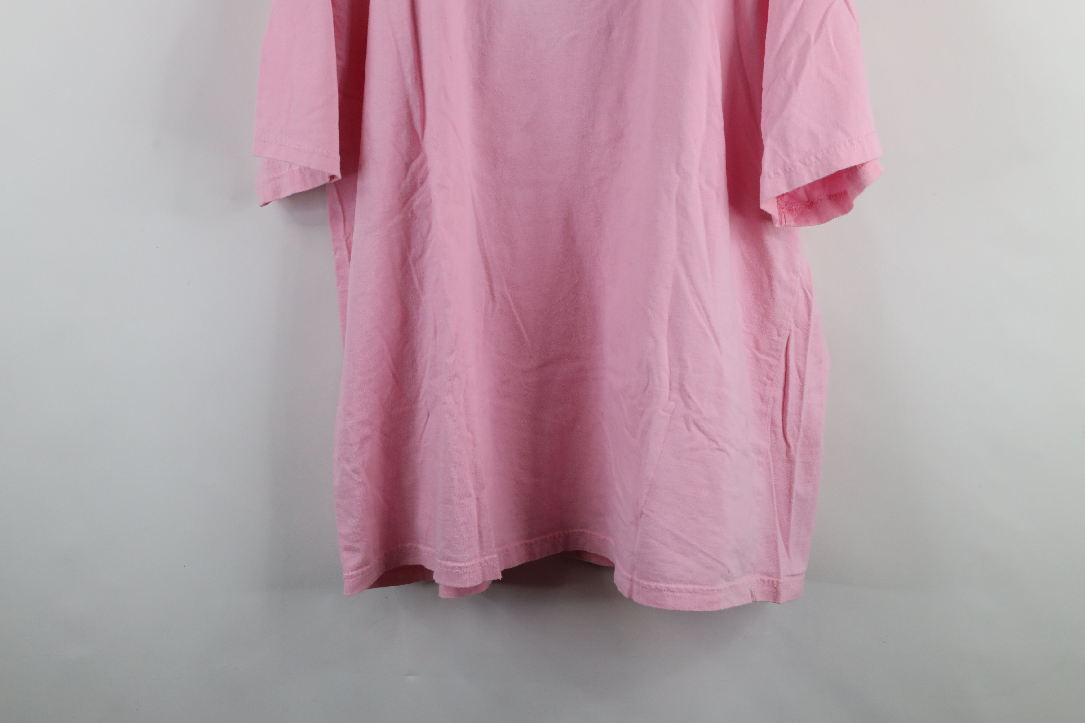 Vintage Vintage 90s Streetwear Nassau Bahamas Dolphins T-Shirt Pink Size 3XL / US 20-22 - 9 Thumbnail