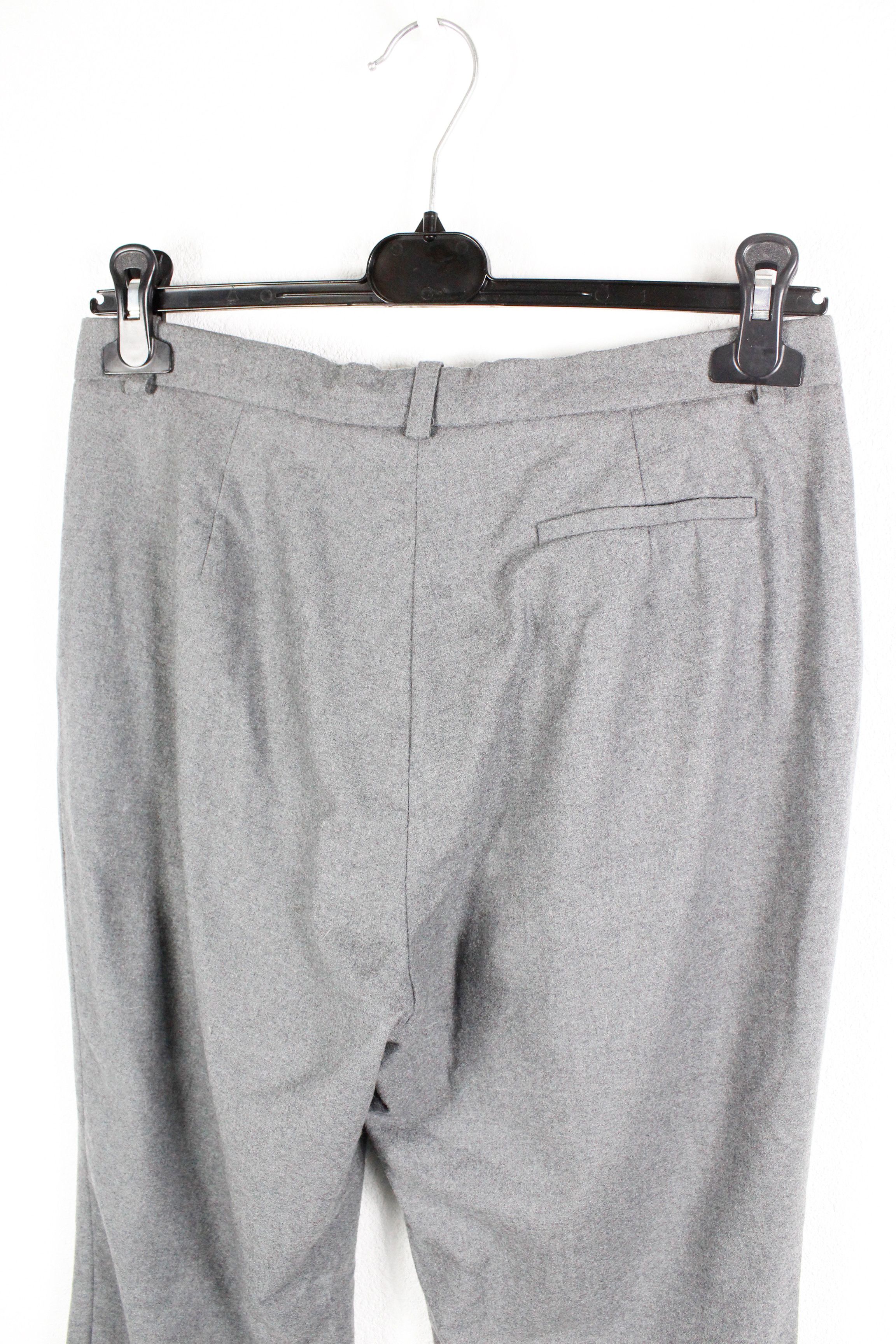 Jil Sander Jil Sander by Raf Simons Grey Flannel Wool Trousers Pants Size 26" / US 2 / IT 38 - 6 Thumbnail