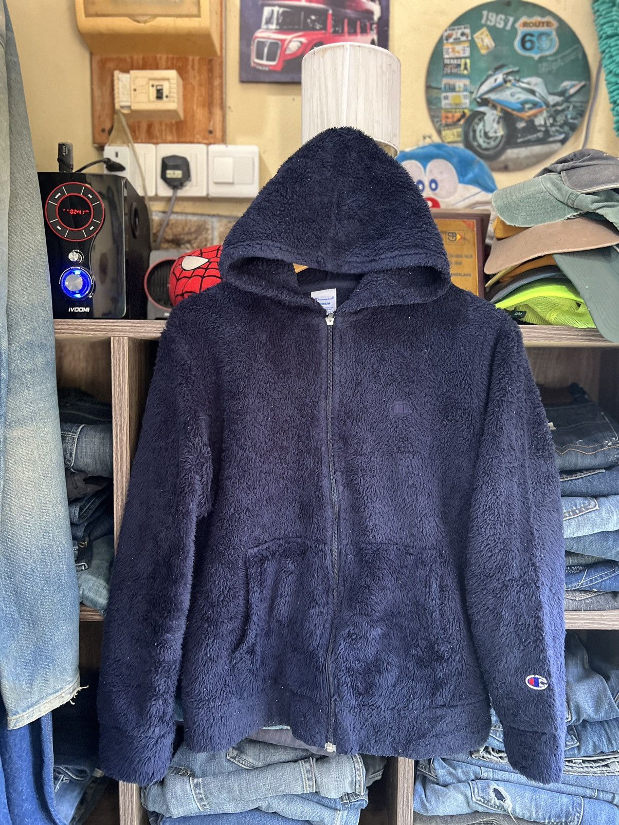 Champion 🔥Vintage Champion Faux Fur Zipper Hoodies Size US S / EU 44-46 / 1 - 1 Thumbnail