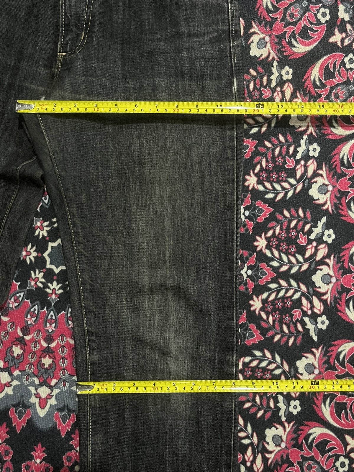 If Six Was Nine ⚡️Grunge⚡️Vintage Edwin Made in Japan Dark Wash Repair Jeans Size US 28 / EU 44 - 16 Thumbnail