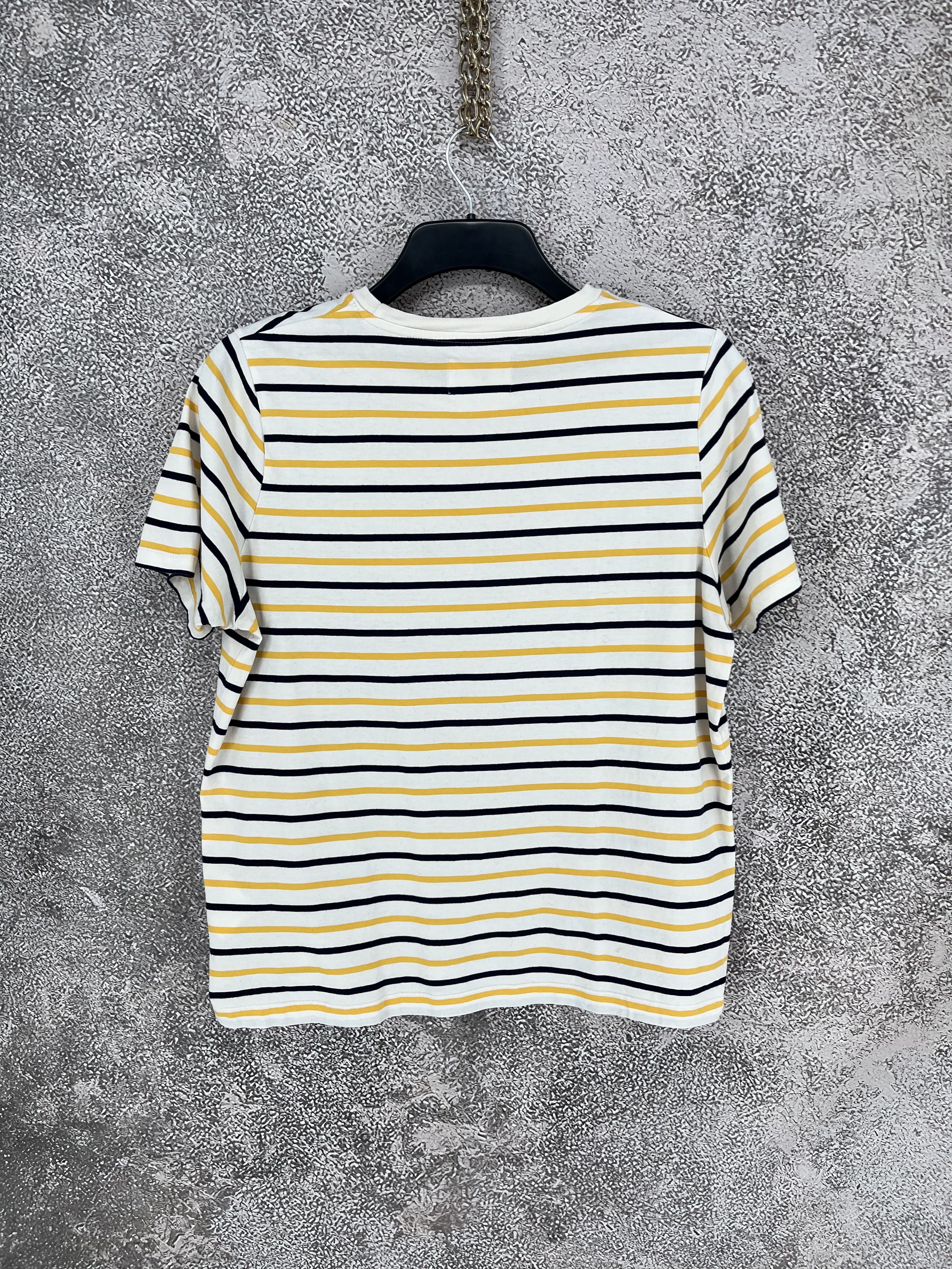 Wood Wood Wood Wood Mia Stripe T-shirt off-white/yellow stripes Size L / US 10 / IT 46 - 9 Thumbnail