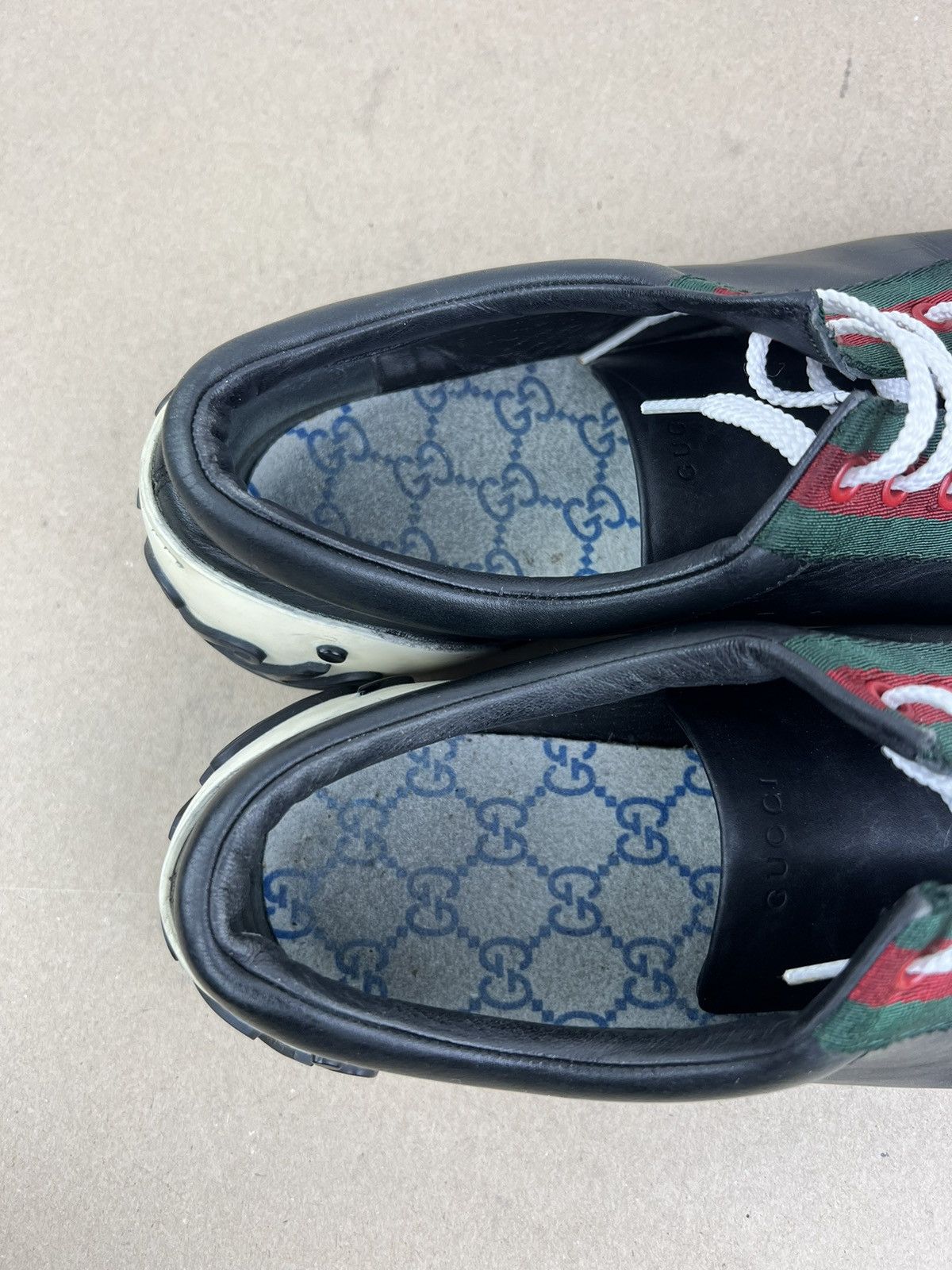 Gucci GUCCI Sneakers Low Top Leather Boulevard Logo Black Men's Size US 8 / EU 41 - 16 Thumbnail