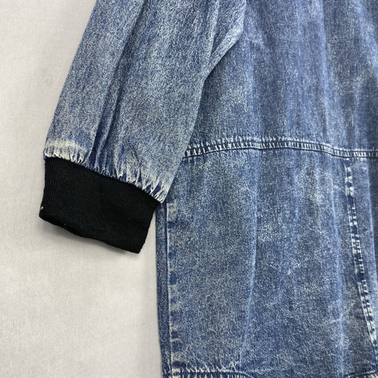 Japanese Brand Sureve Japan Oversized Washed Denim Bomber Jacket Size US L / EU 52-54 / 3 - 6 Thumbnail