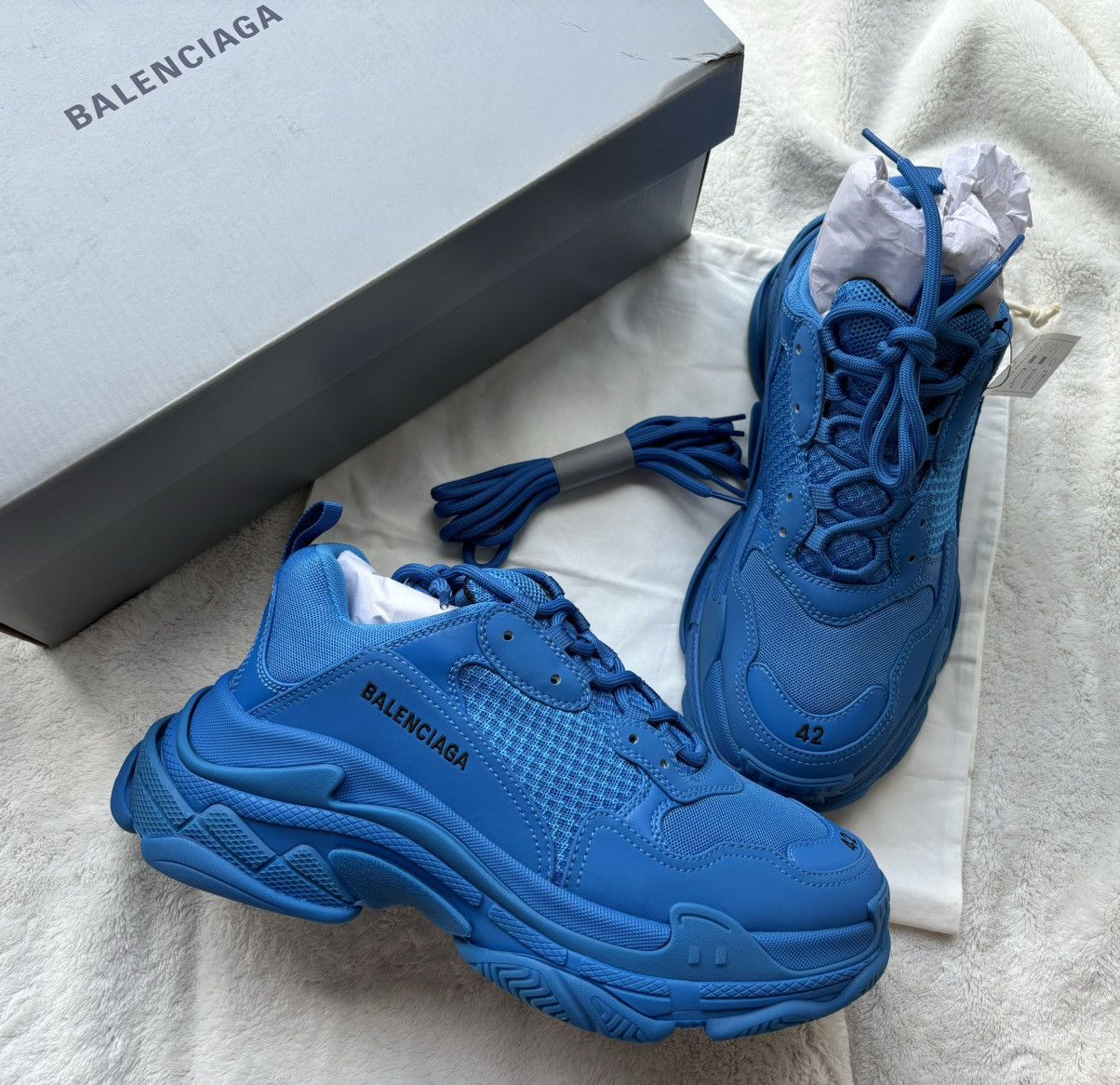 Balenciaga Triple Blue Triple S Sneakers