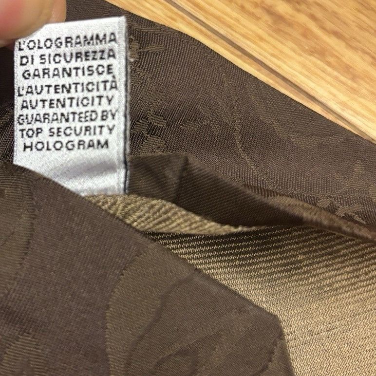 Dolce & Gabbana Dolce & Gabbana Italy 100% Silk Tie Brown Paisley Jacquard H Size ONE SIZE - 4 Thumbnail