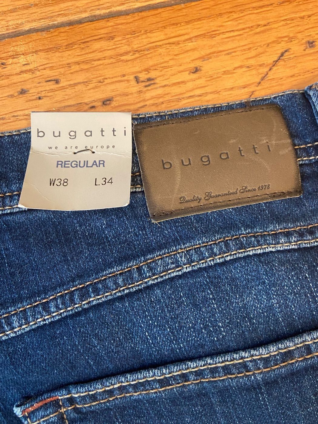 Bugatti Bugatti Men's All Season Jeans 3280D-16640 Size 38x34 Size US 38 / EU 54 - 3 Thumbnail