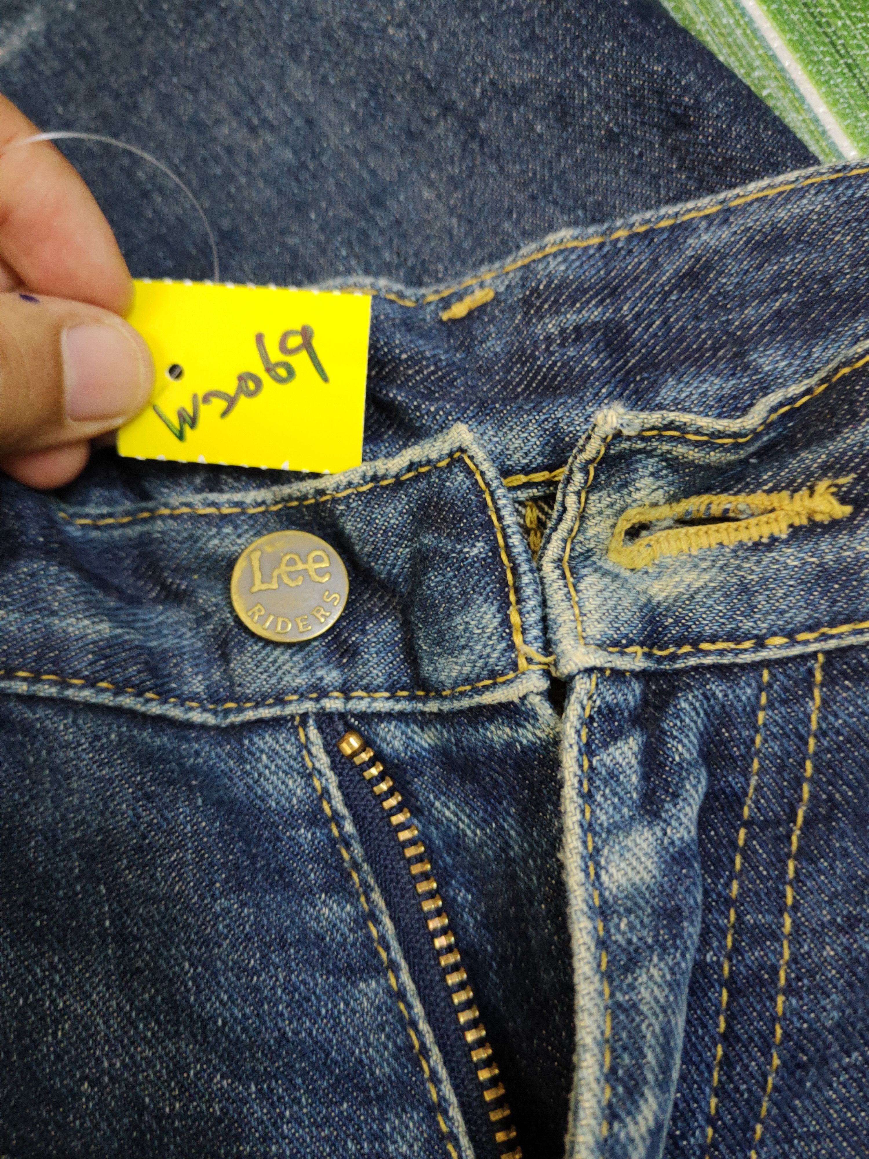 Lee × Vintage Miss Lee Dark Blue Distressed Ripped denim Jeans #W2069 Size 27" / US 4 / IT 40 - 19 Thumbnail
