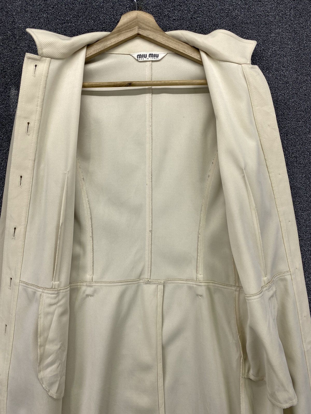 Miu Miu × Prada Vintage Miu Miu Prada Button Up Long Coat Jacket Size M / US 6-8 / IT 42-44 - 12 Thumbnail