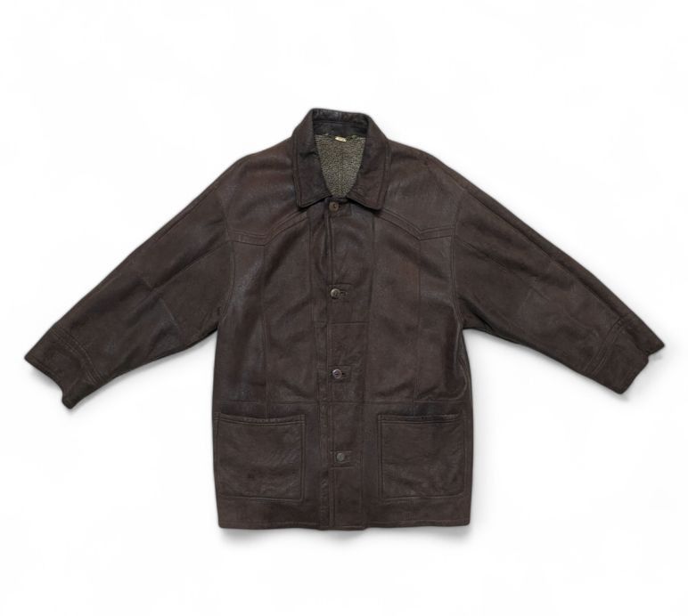 Other WERNER CHRIST Shearling Lambskin Brown Jacket Size US XL / EU 56 / 4 - 17 Thumbnail