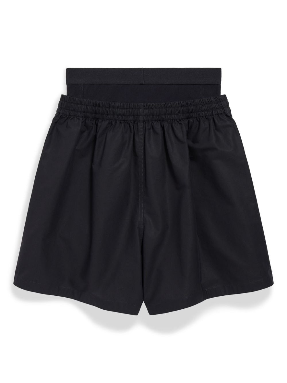 Balenciaga o1mt1gz0225 Hybrid Boxer Shorts in Black Size 25" / US 0 / IT 36 - 2 Thumbnail