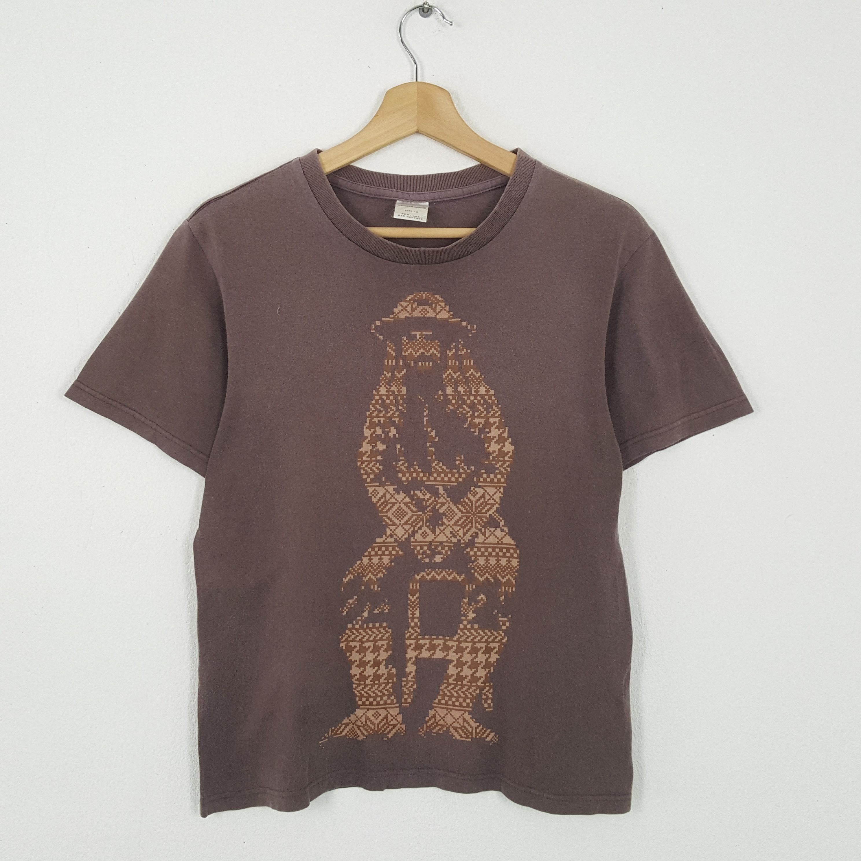 image of Vintage Number (N)Ine T-Shirts in Brown, Men's (Size Small)