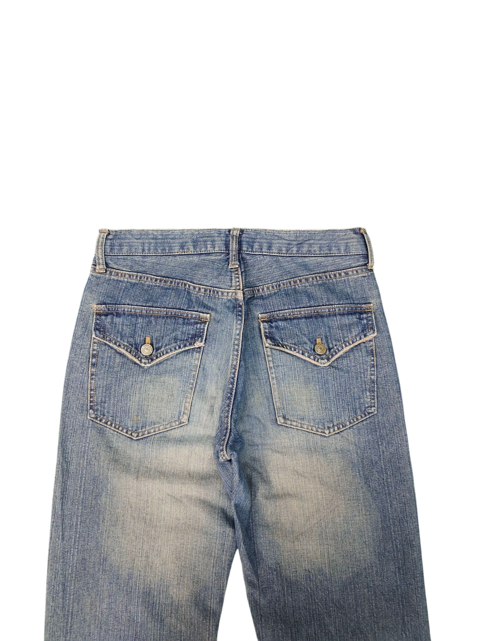 Bugle Boy Vintage Bugle Boy Usa Clawmark Distress Faded Denim Jeans Size US 30 / EU 46 - 9 Thumbnail