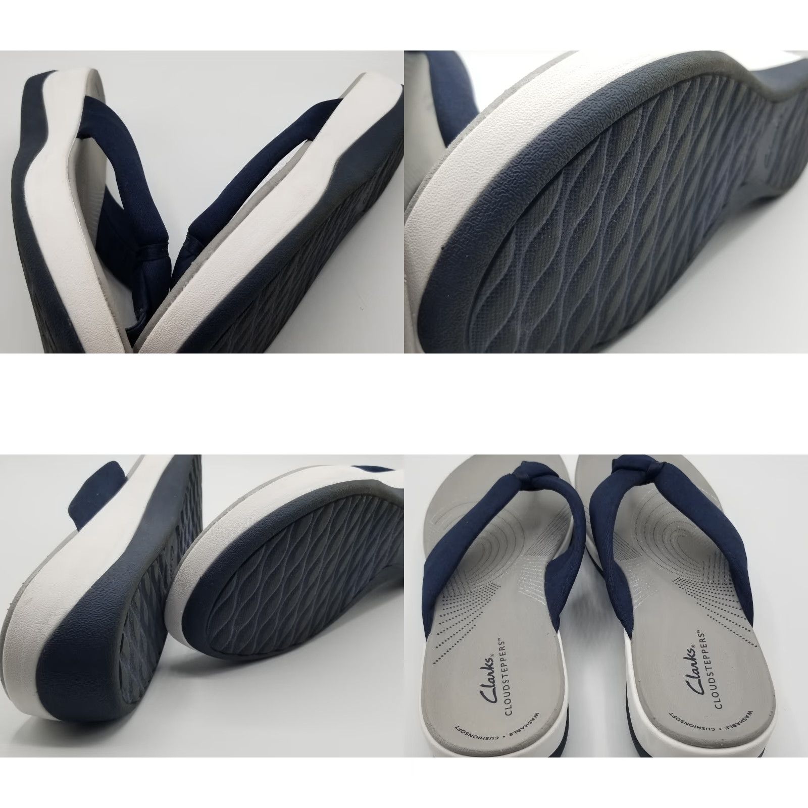 Clarks Clarks Cloudsteppers Women's Size 10 Blue Slip On Casual Comfort Sandals Size US 10 / IT 40 - 8 Thumbnail