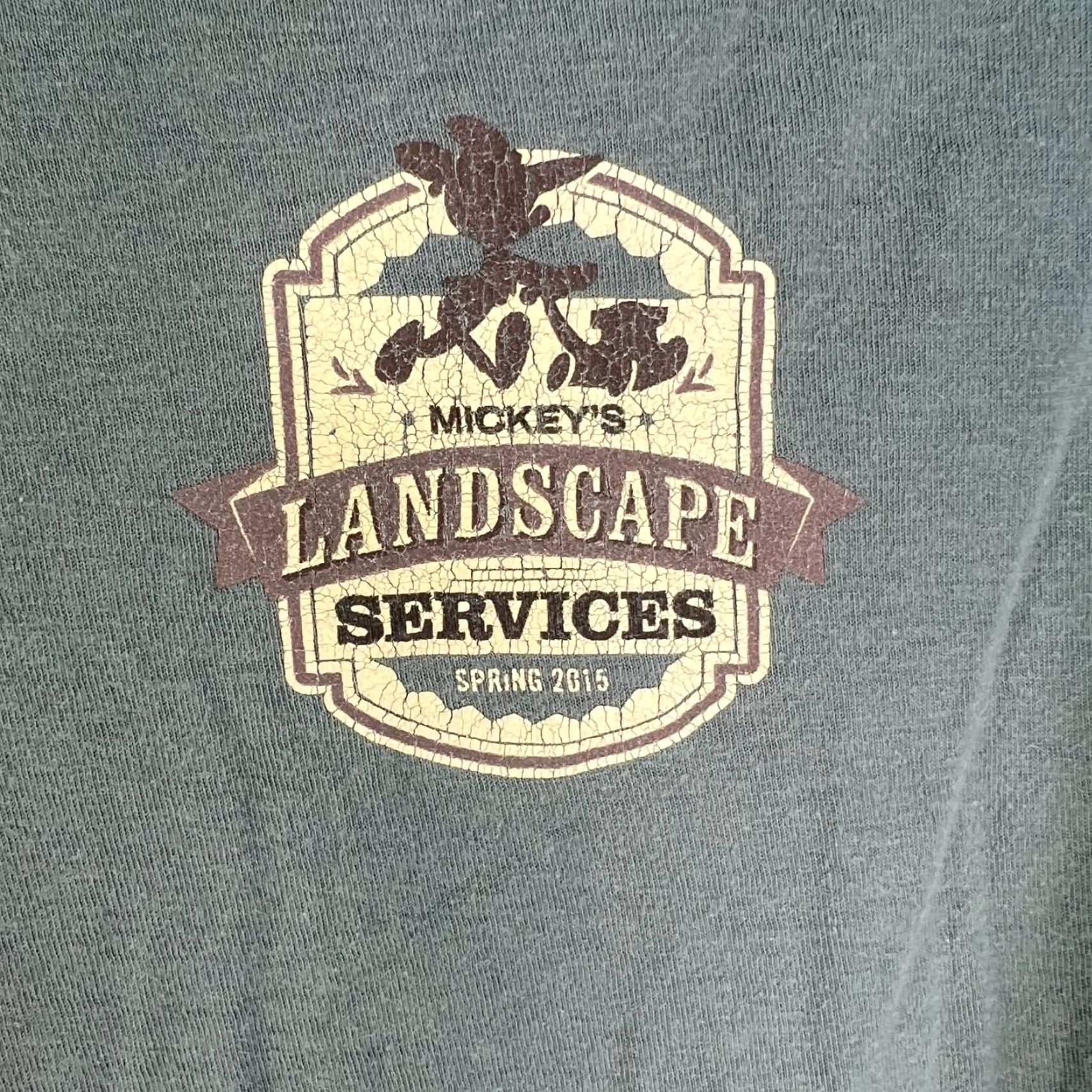 Disney Mickey’s Landscaping Service Disney Shirt Adult XL Green Graphic Men T-Shirt 100% Cotton Blend Logo Crew Neck Summer Breathable Size US XL / EU 56 / 4 - 2 Thumbnail