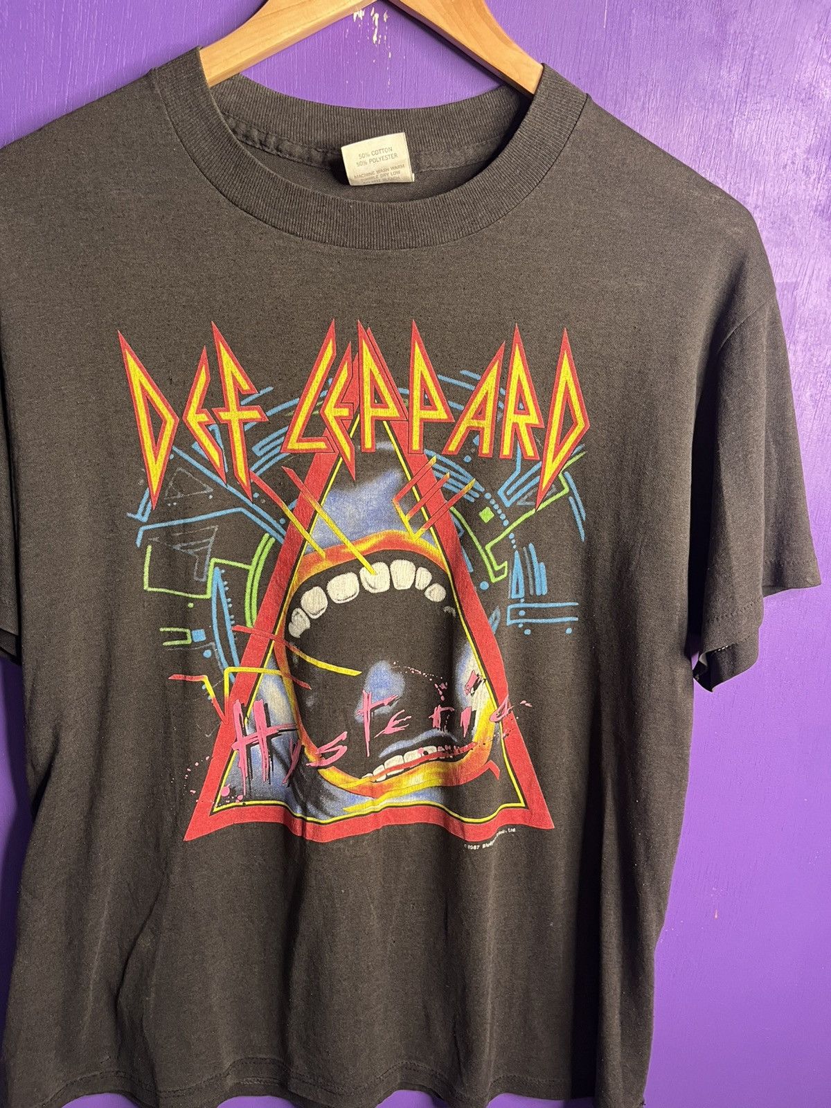 Band Tees × Vintage Vintage 1987 Def Leppard worth the wait tour t-shirt Size US L / EU 52-54 / 3 - 3 Thumbnail